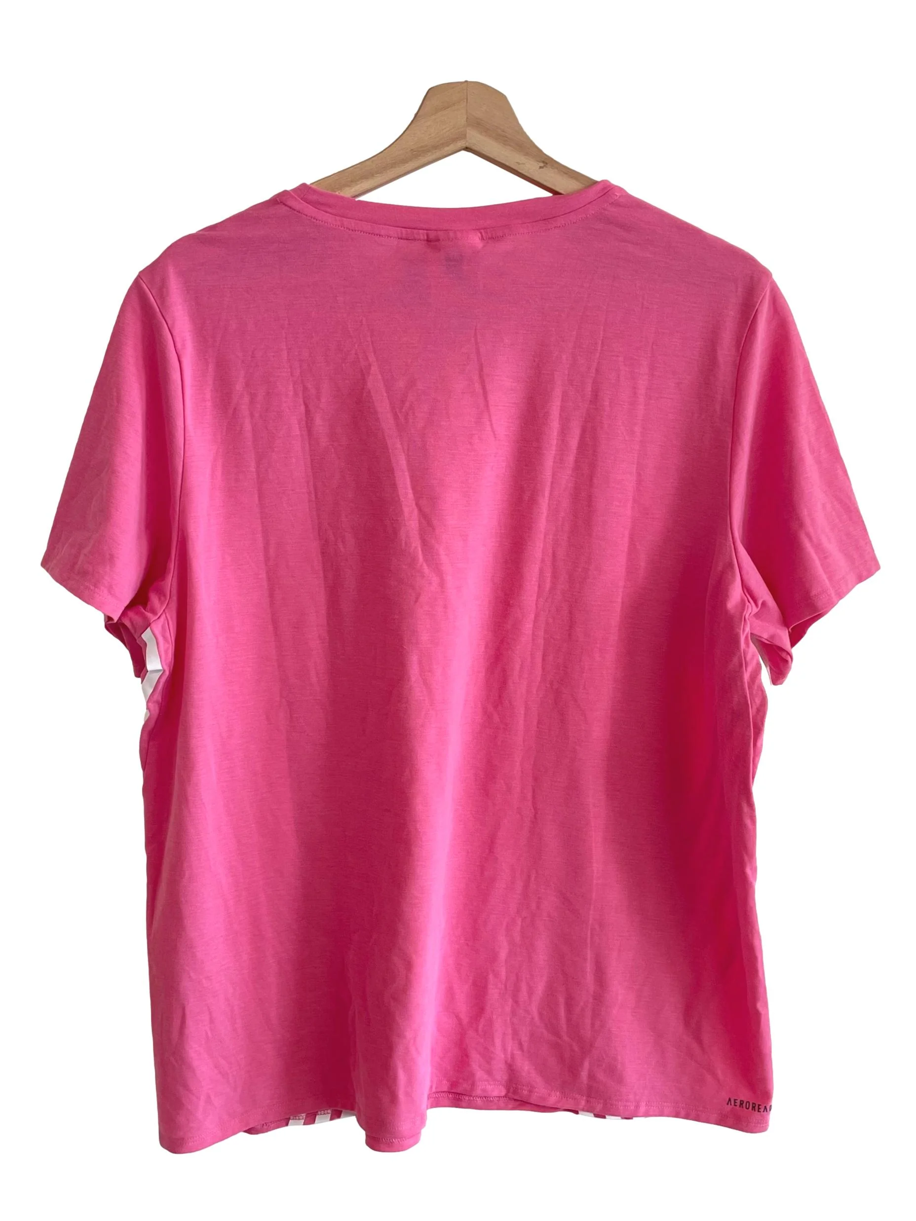 Pink Three Stripes Training Tee - Image 2