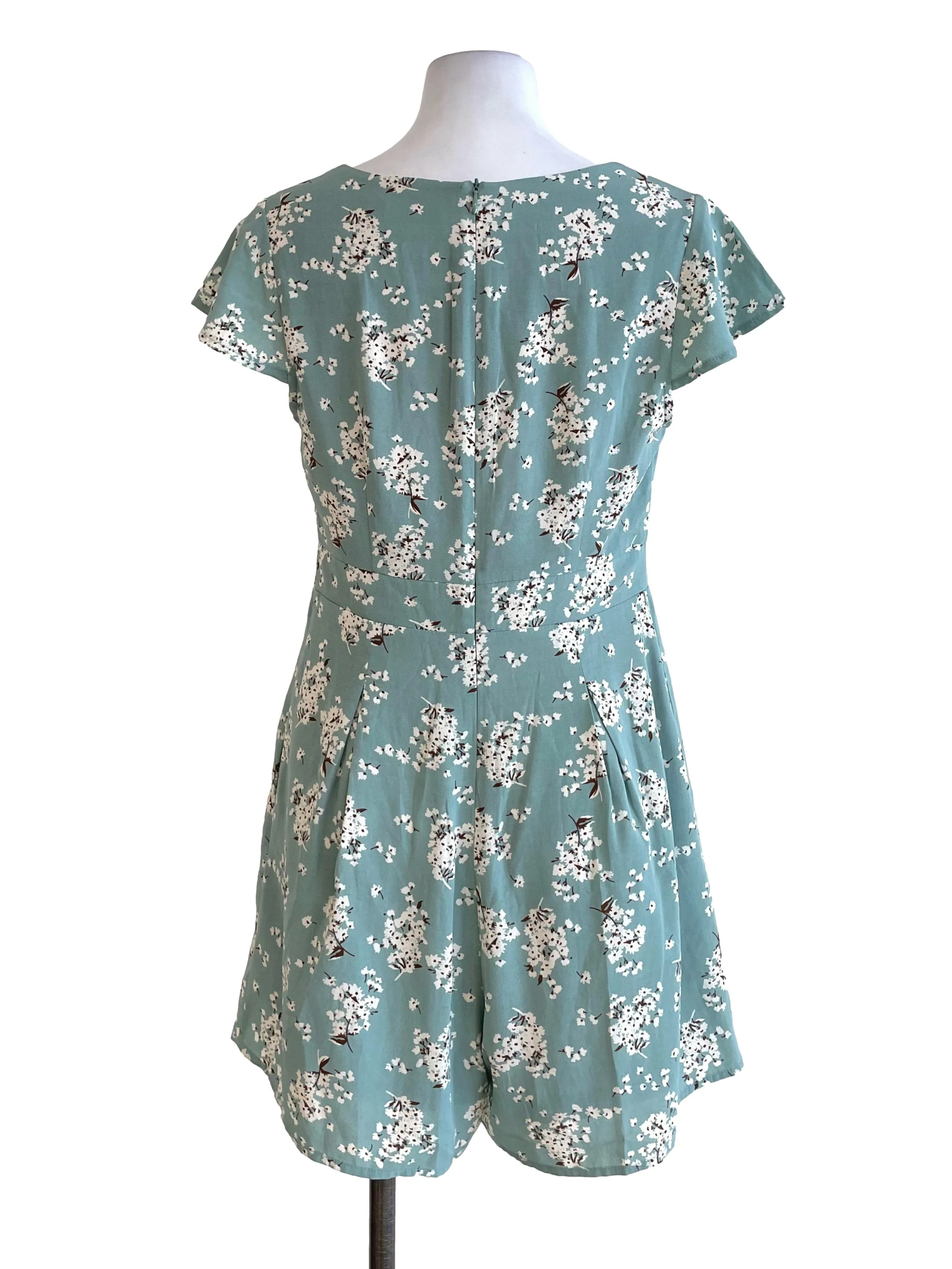 Pistachio Floral Sweetheart Romper - Image 2