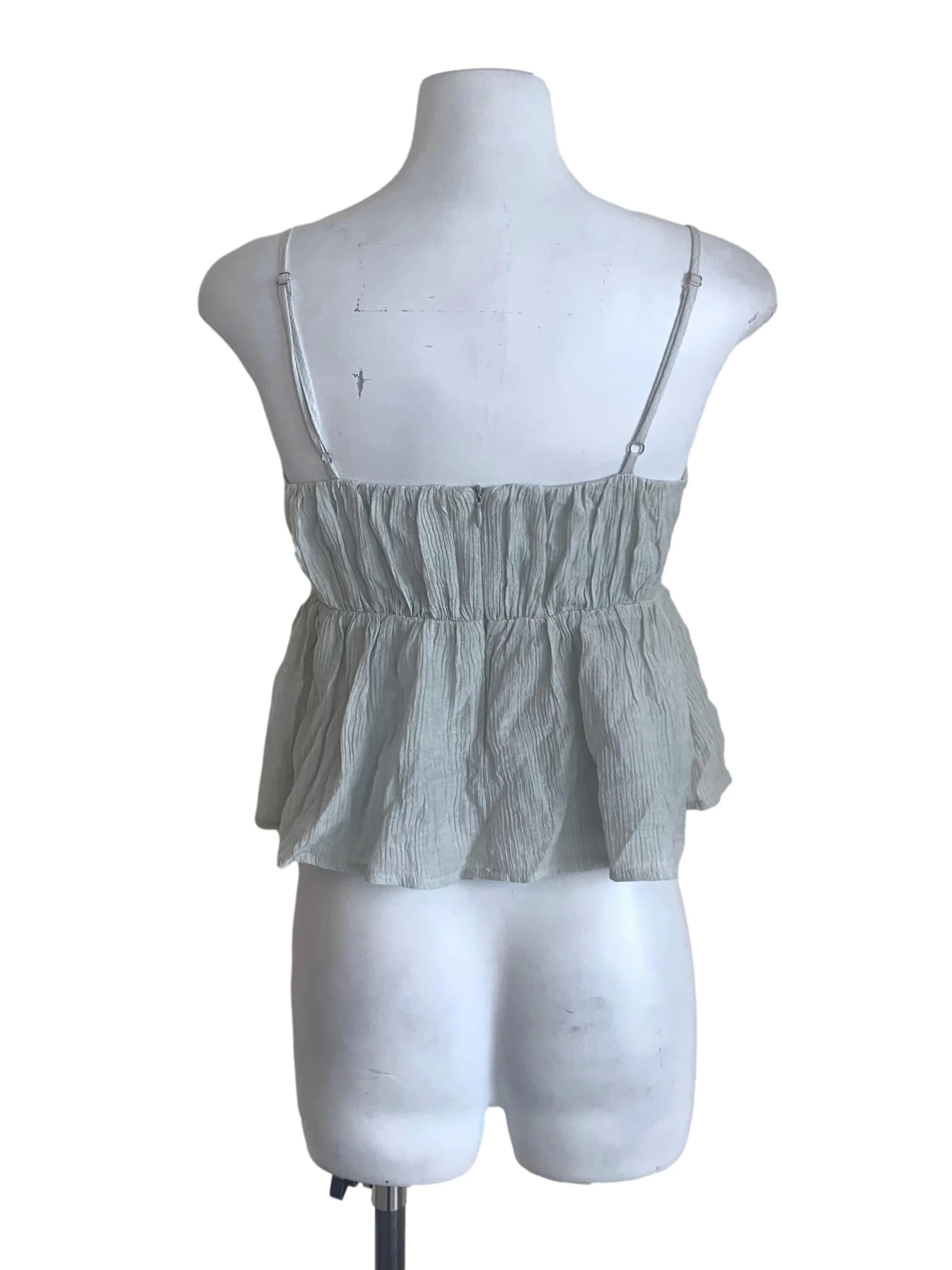 Pistachio Green Peplum Top - Image 2