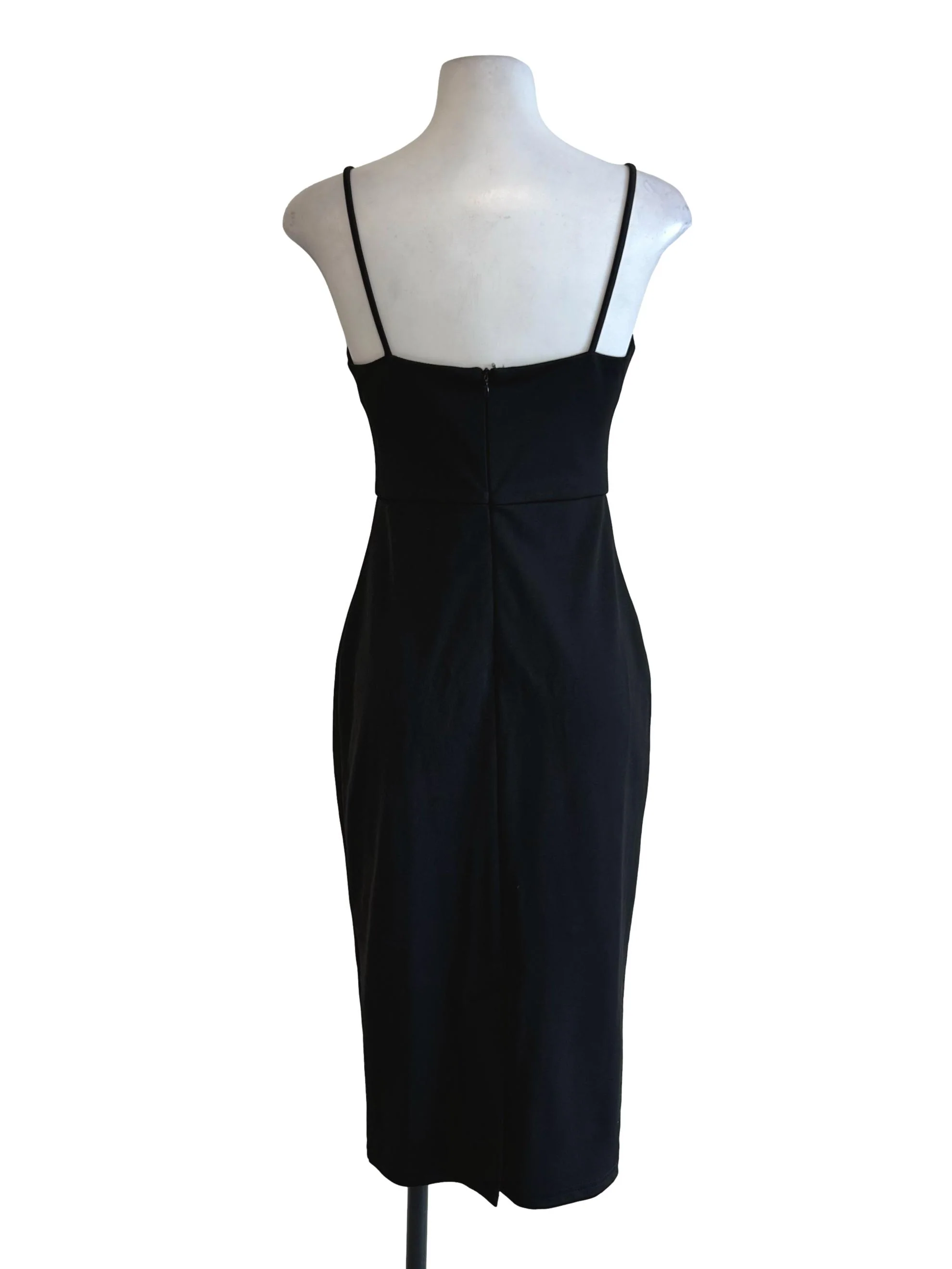 Pitch Black Cami Slit Dress - Image 2