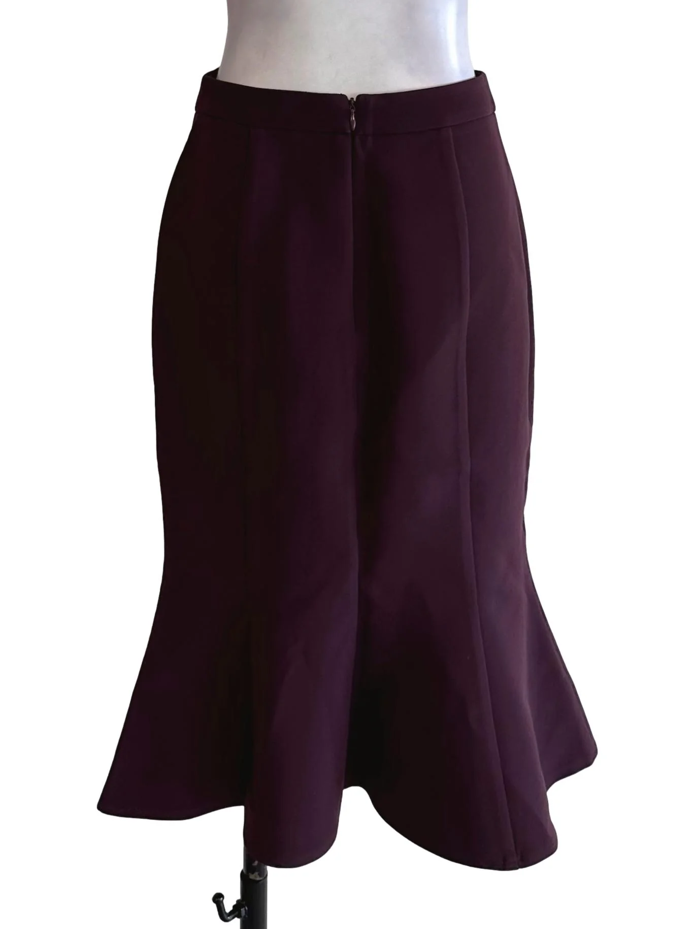 Plum Purple Panel Trumpet Skirt LB - Image 2