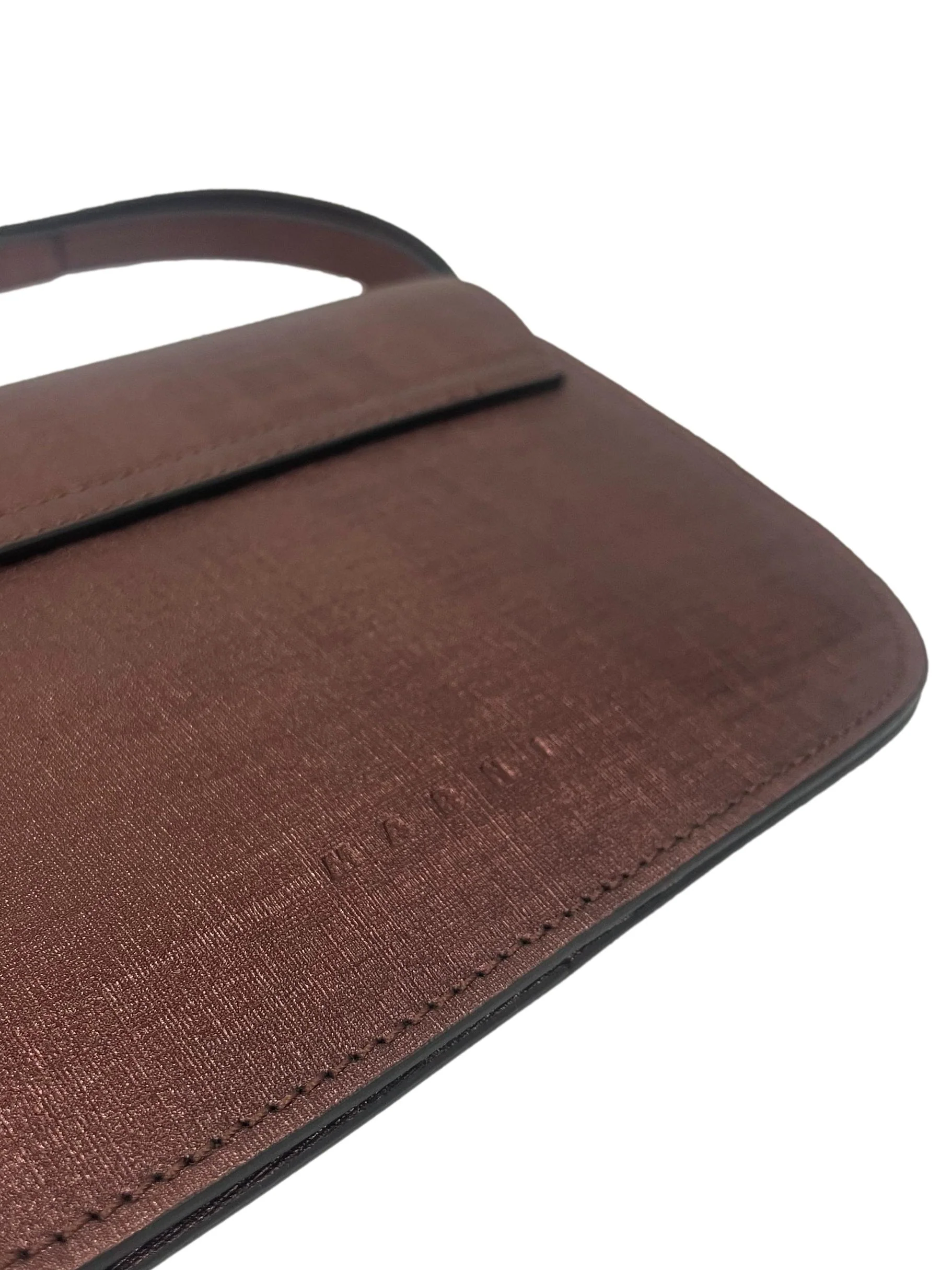 Plum Textured Small Crossbody Bag With Adjustable Straps - Image 8