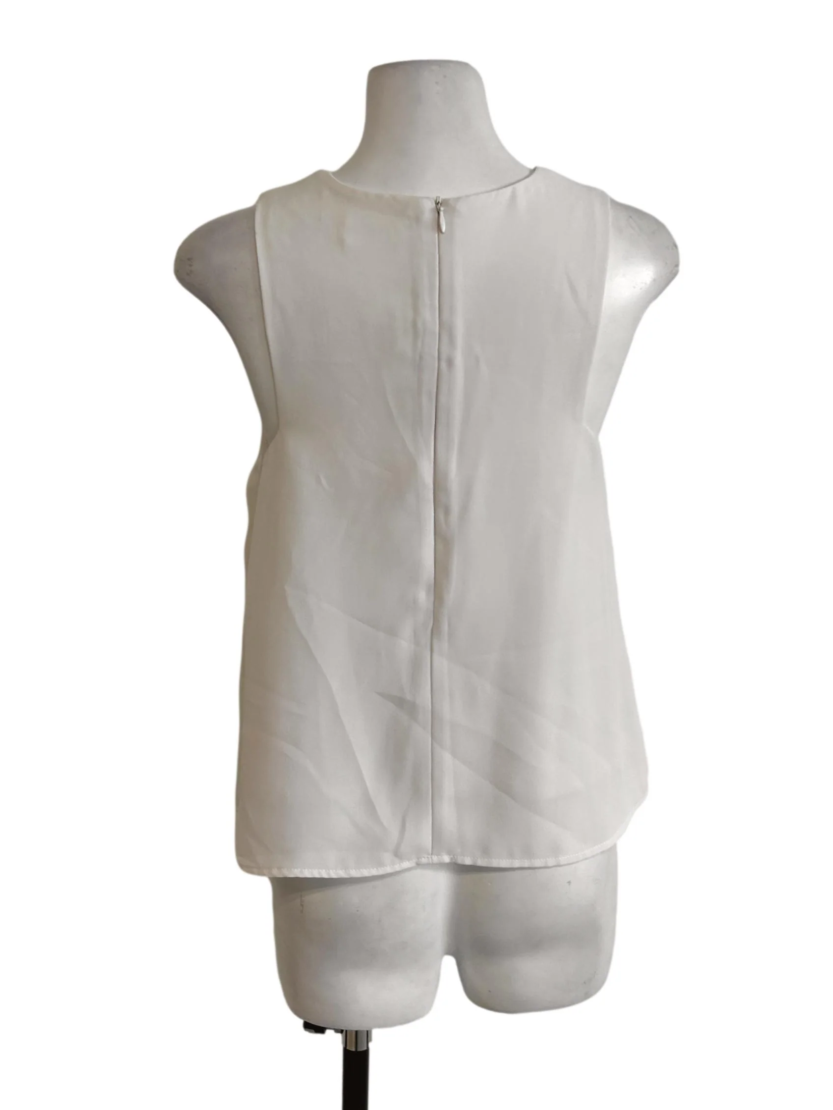 Porcelain White Sleeveless Top - Image 2