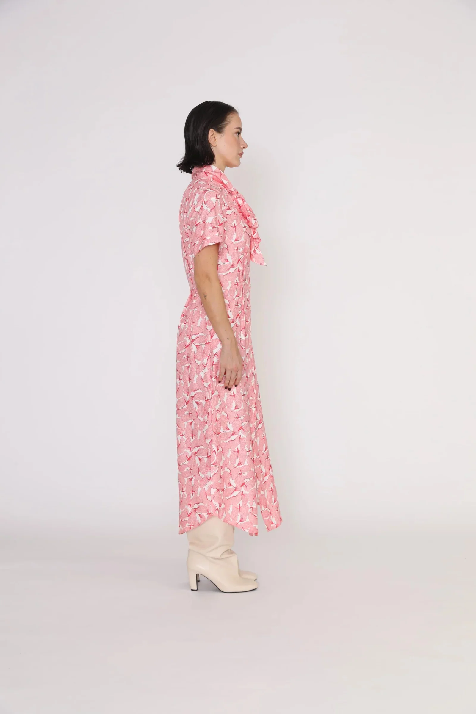 Port Dress - Port Relaxed Maxi Dress In Pink Petal Print CSN - Image 3
