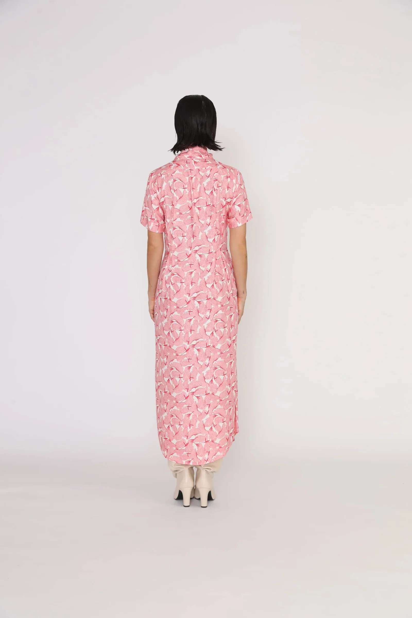 Port Dress - Port Relaxed Maxi Dress In Pink Petal Print CSN - Image 4