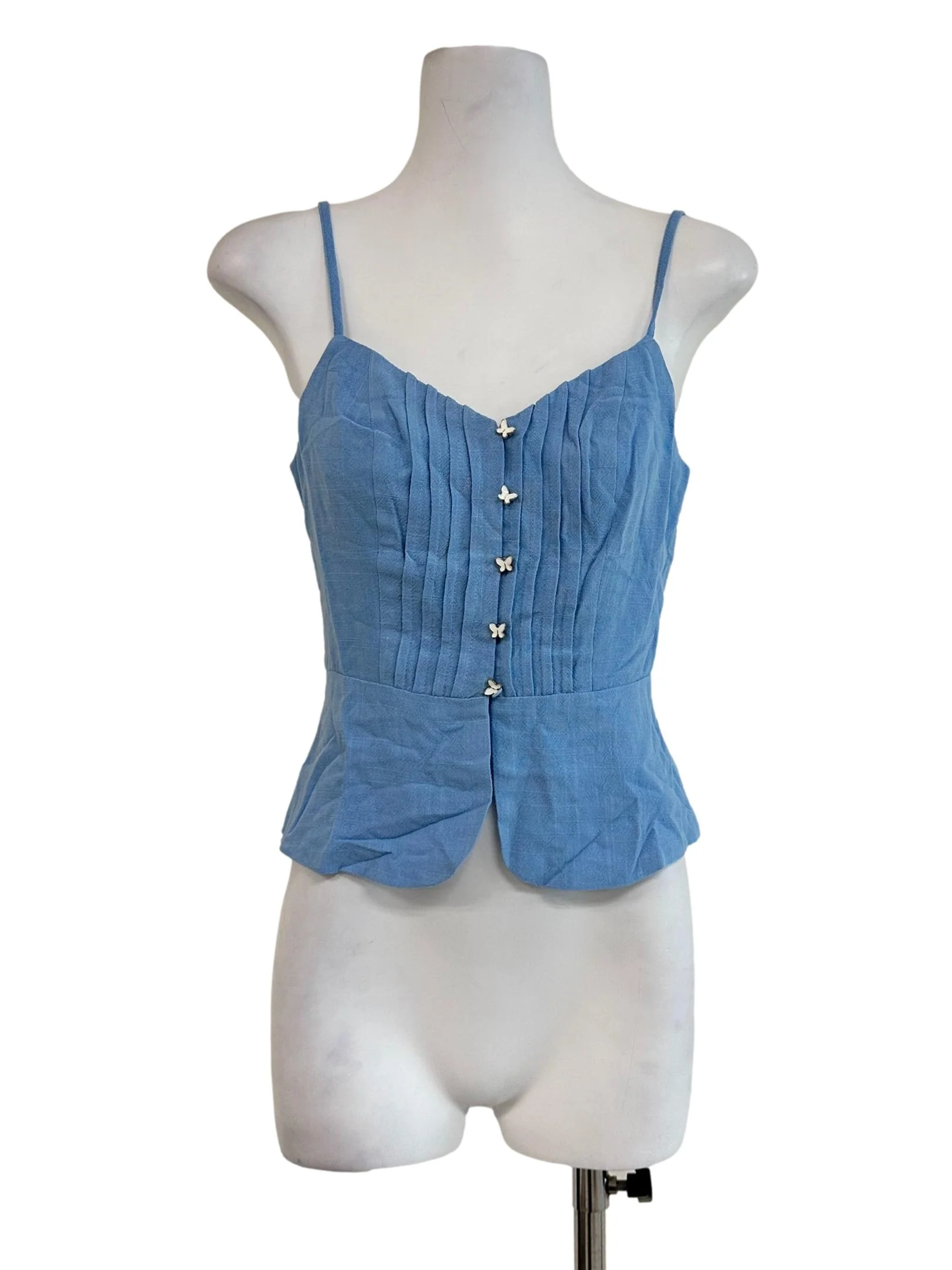 Powder Blue Spaghetti Strap Top