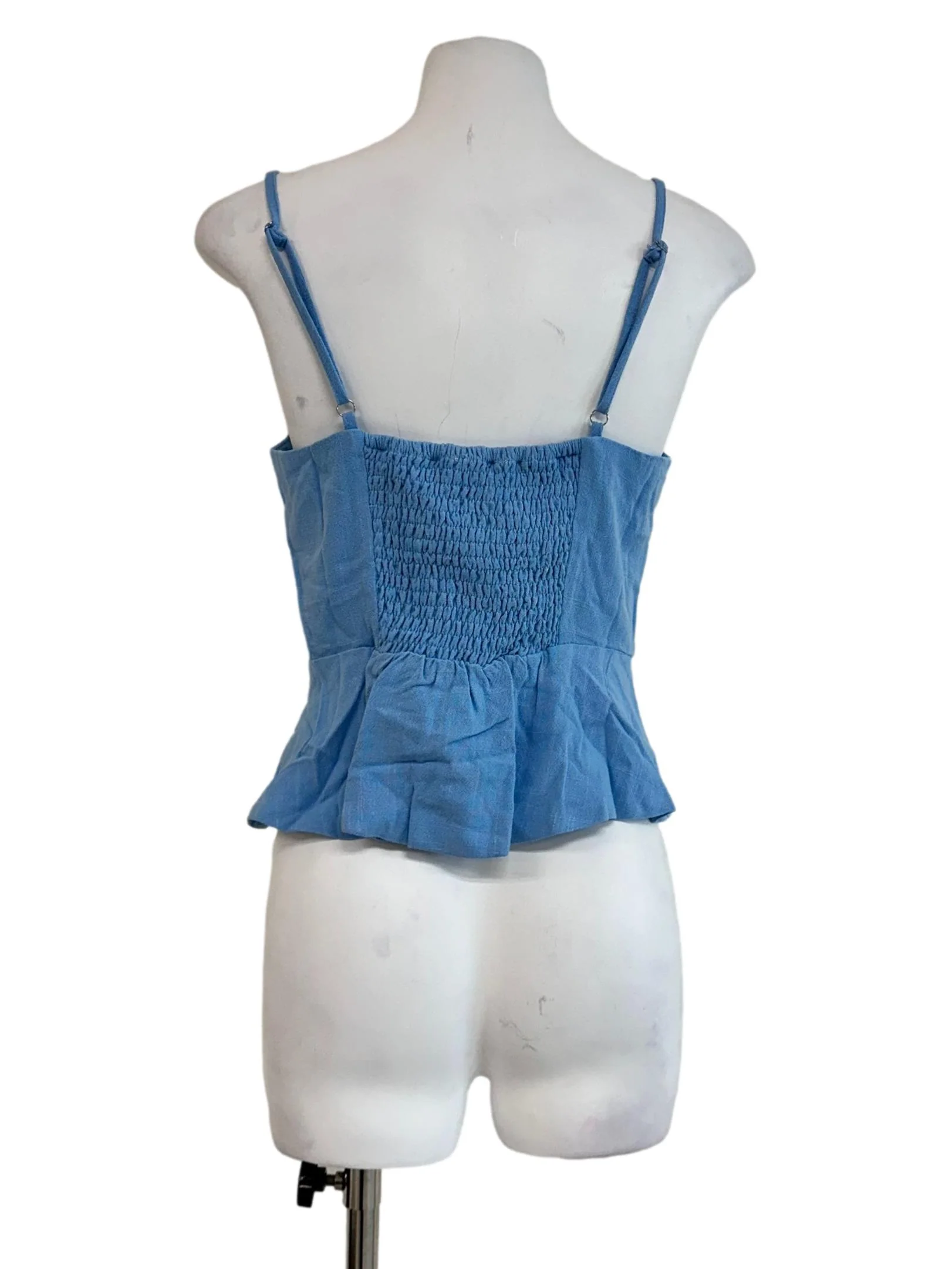 Powder Blue Spaghetti Strap Top - Image 2