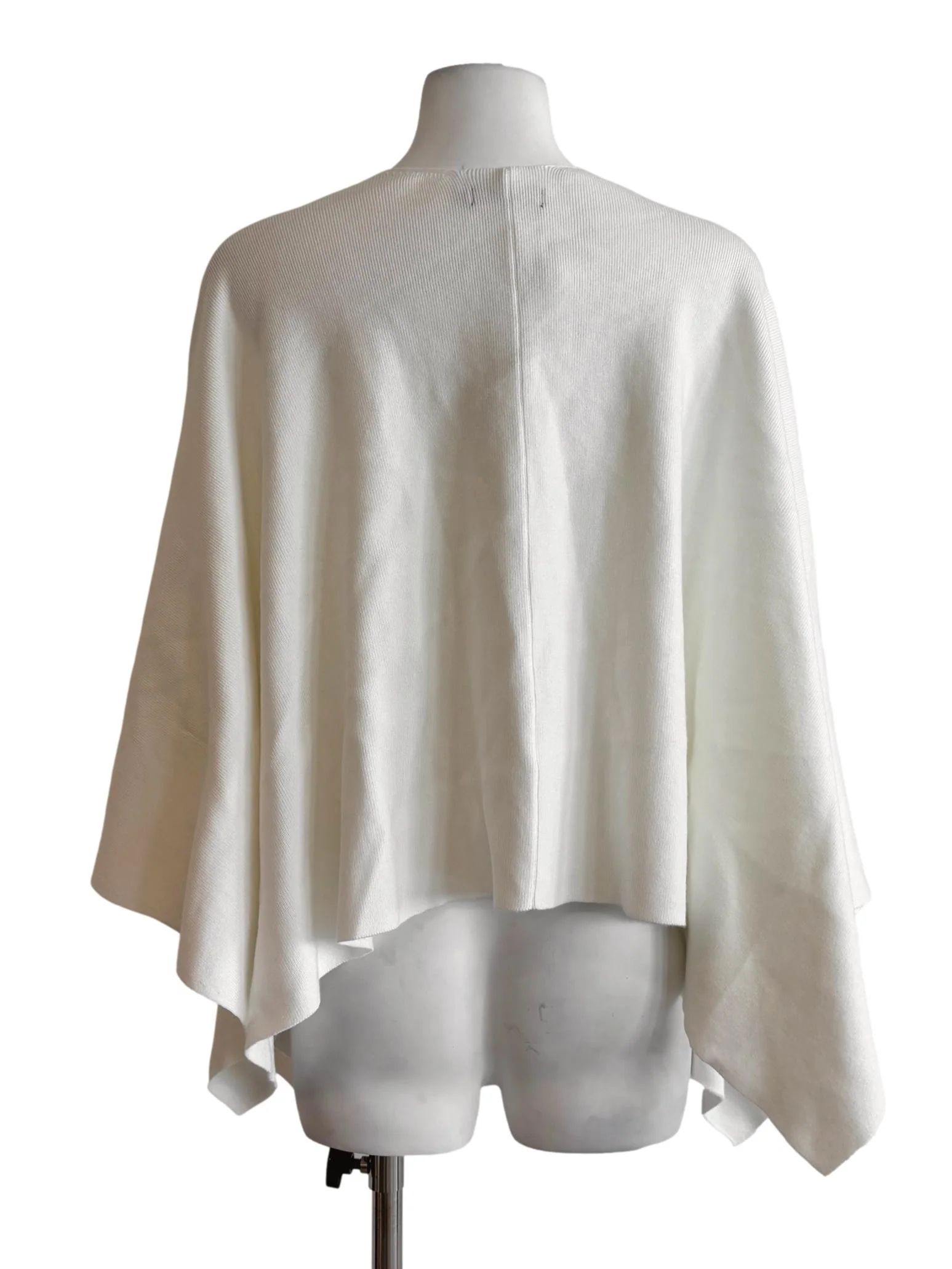 Powder White Batwing Knit Cardigan - Image 2