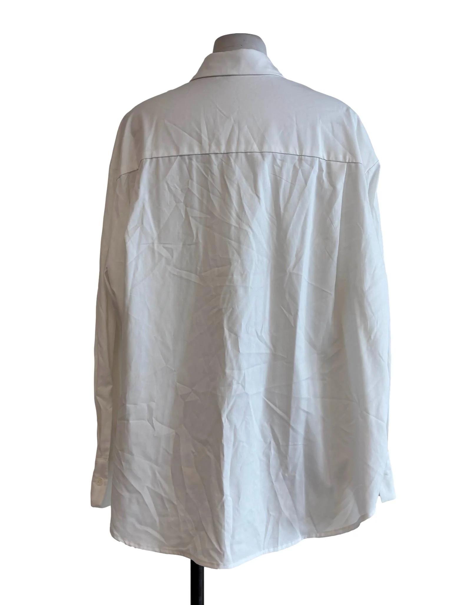 Powder White Long Sleeve Buttoned Shirt - Image 2