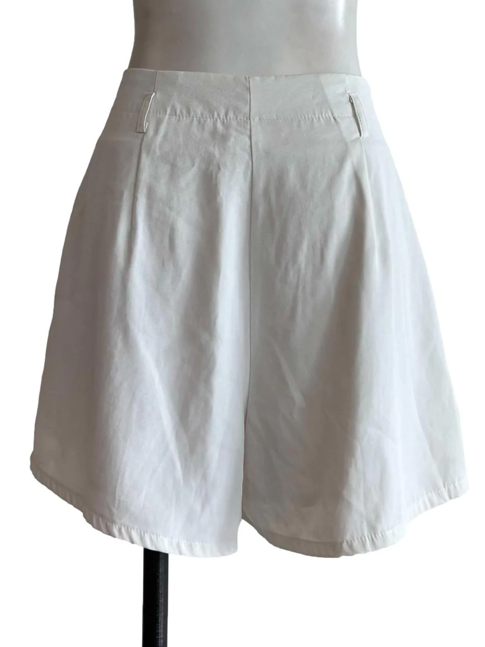 Powder White Casual Shorts - Image 2