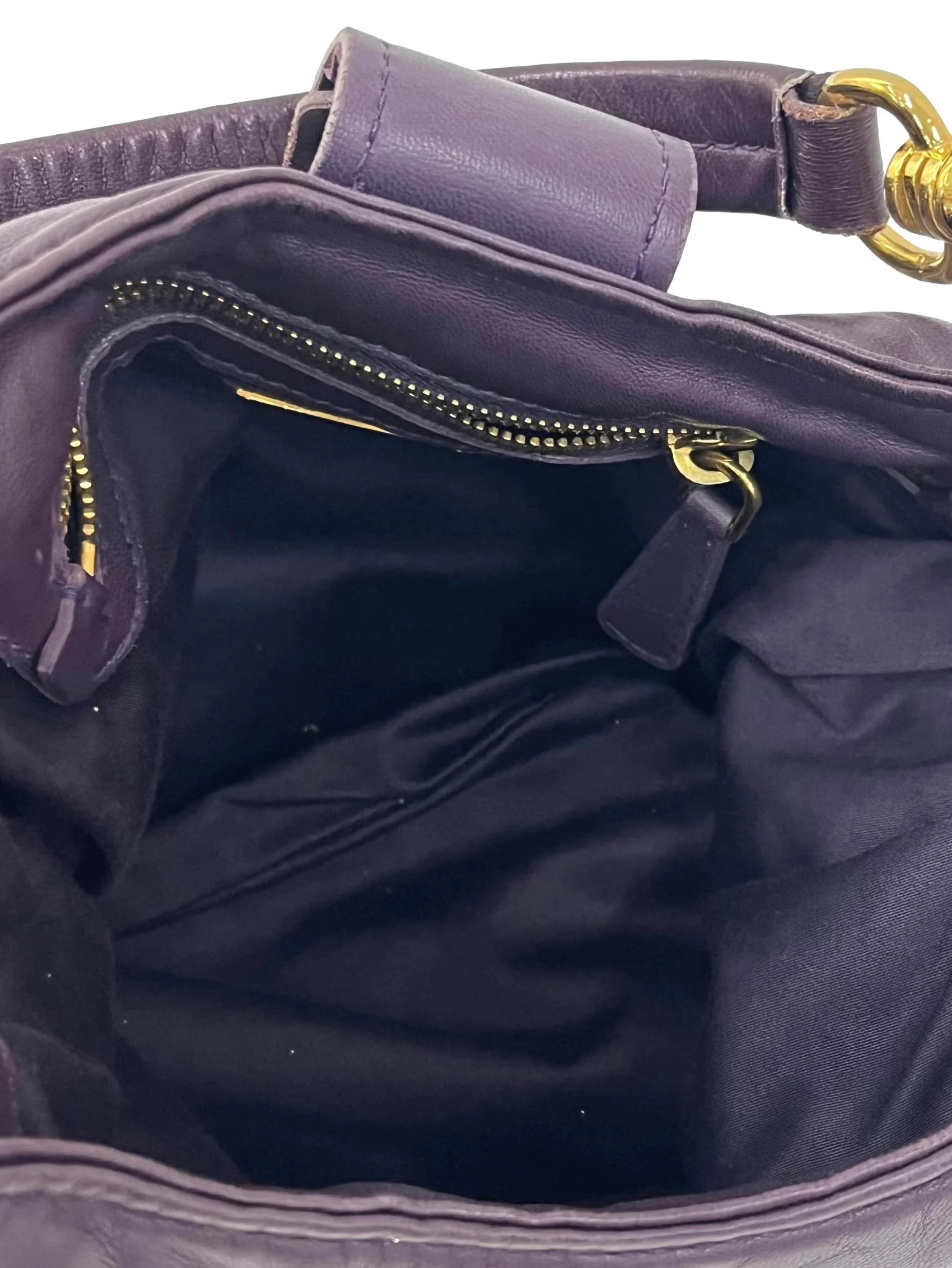 Purple Soft Leather Shoulder Bag CSN - Image 12