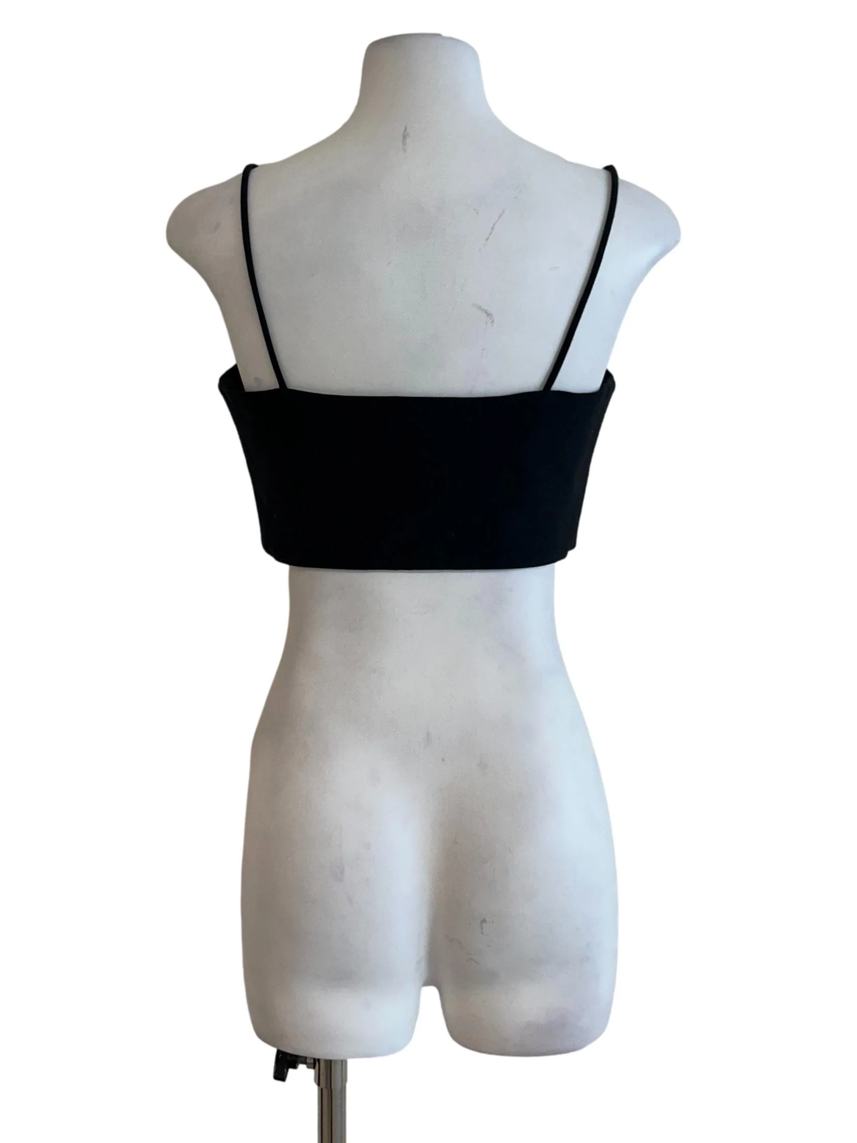 Raven Black Cami Crop Top - Image 2