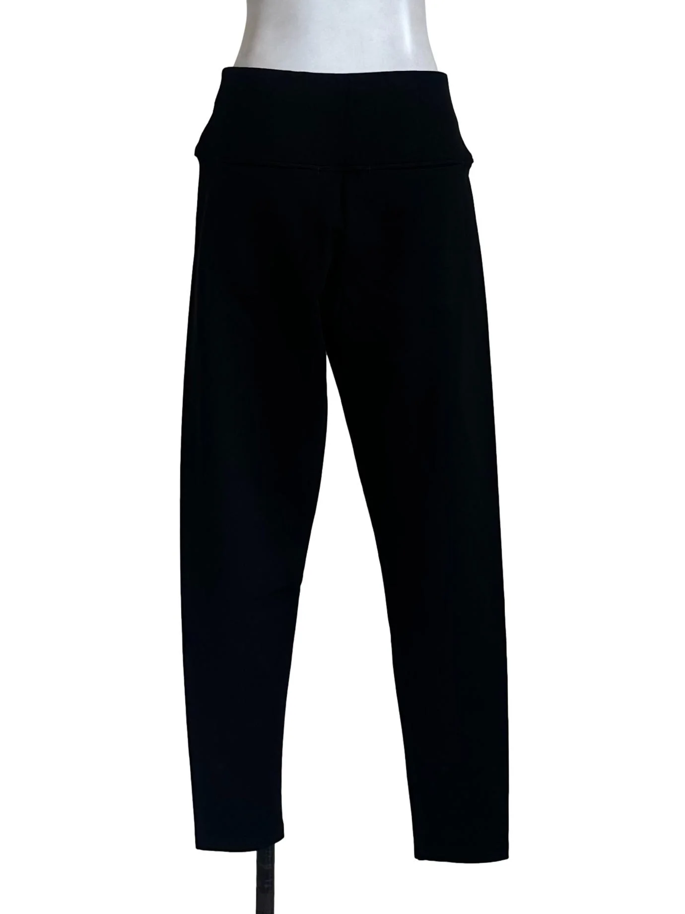 Raven Black Elastic Waist Leggings - Image 2