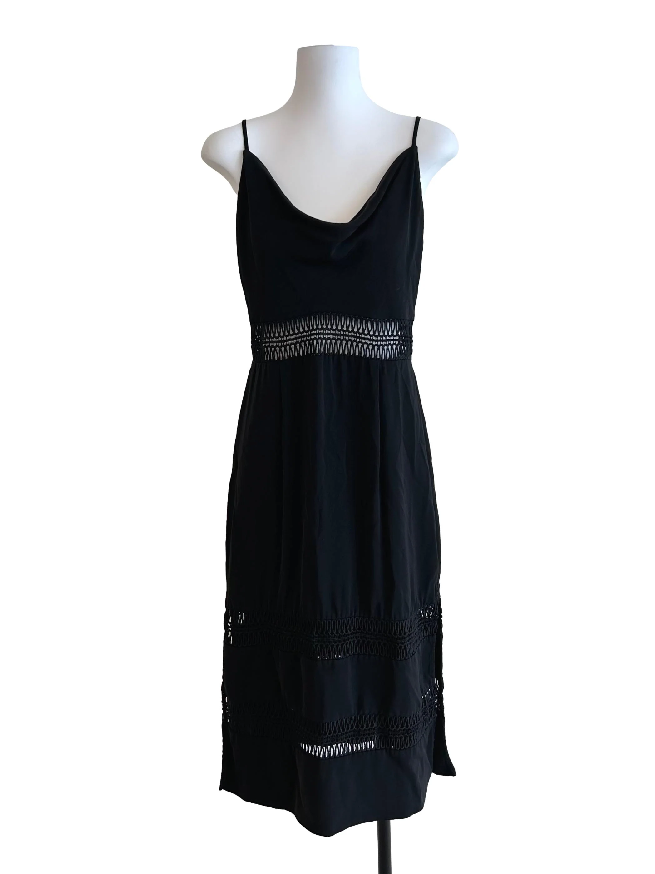 Raven Black Eyelet Dress