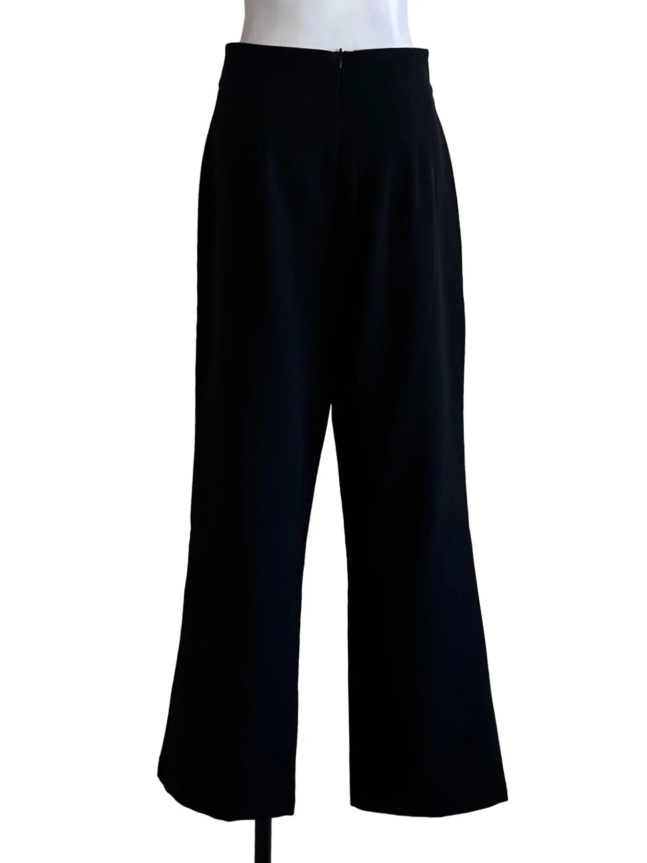 Raven Black High Waist Long Pants - Image 2