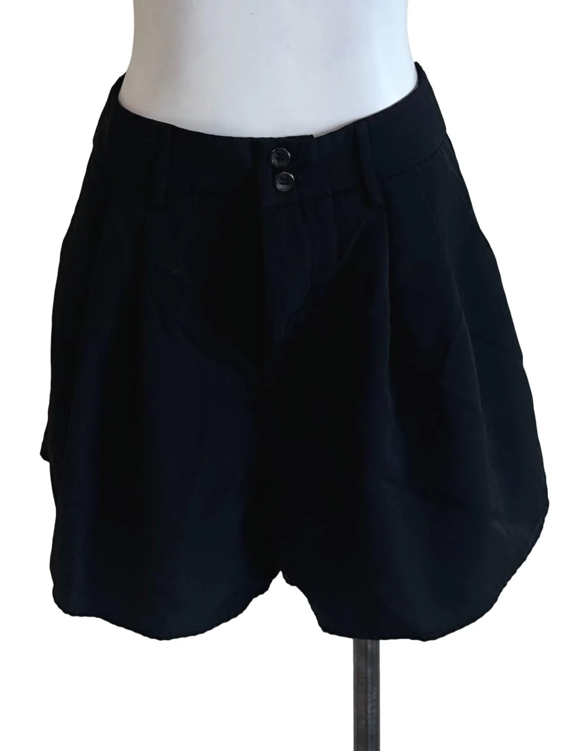 Raven Black High Waist Shorts