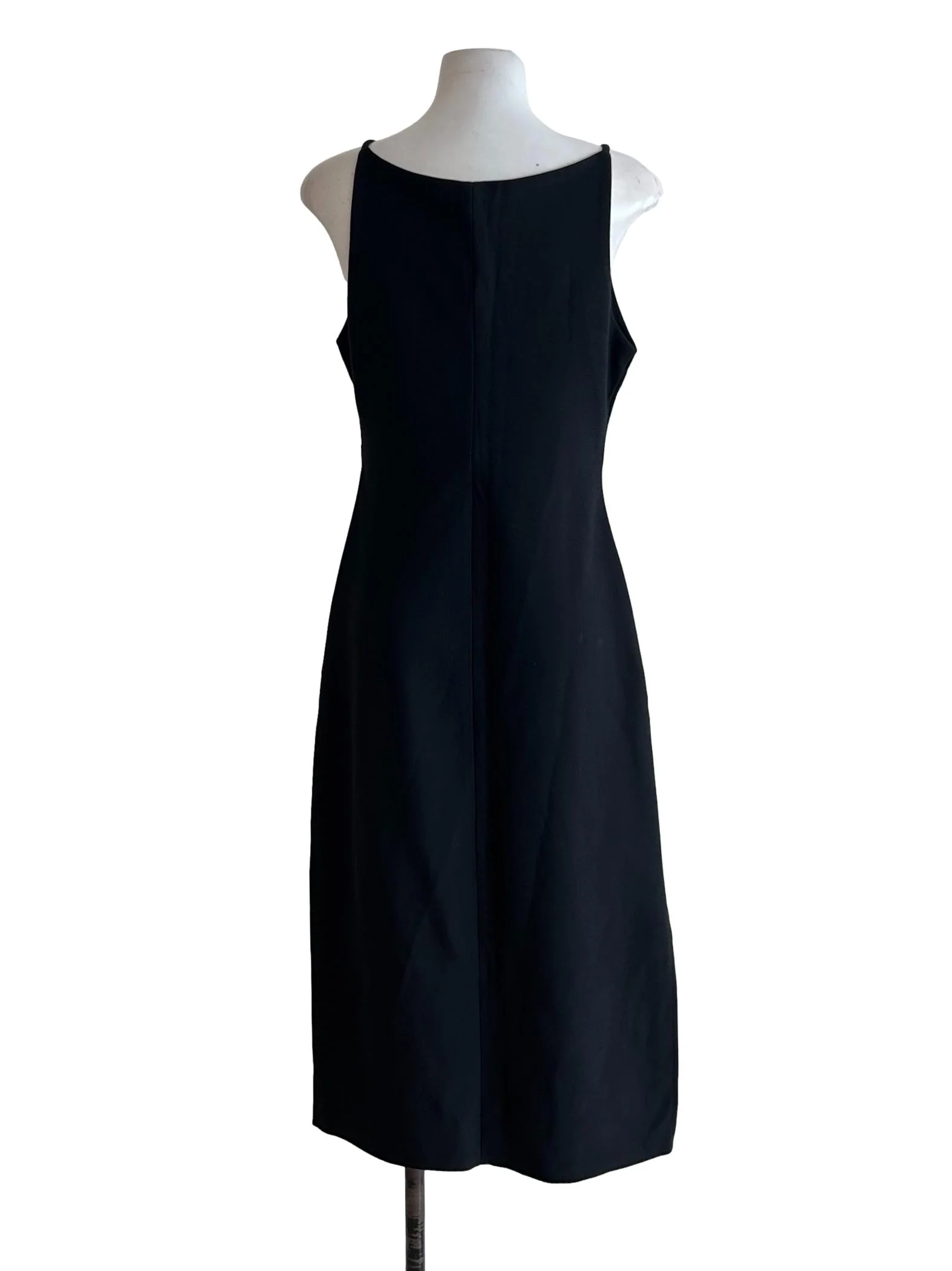 Raven Black Slit Dress - Image 2