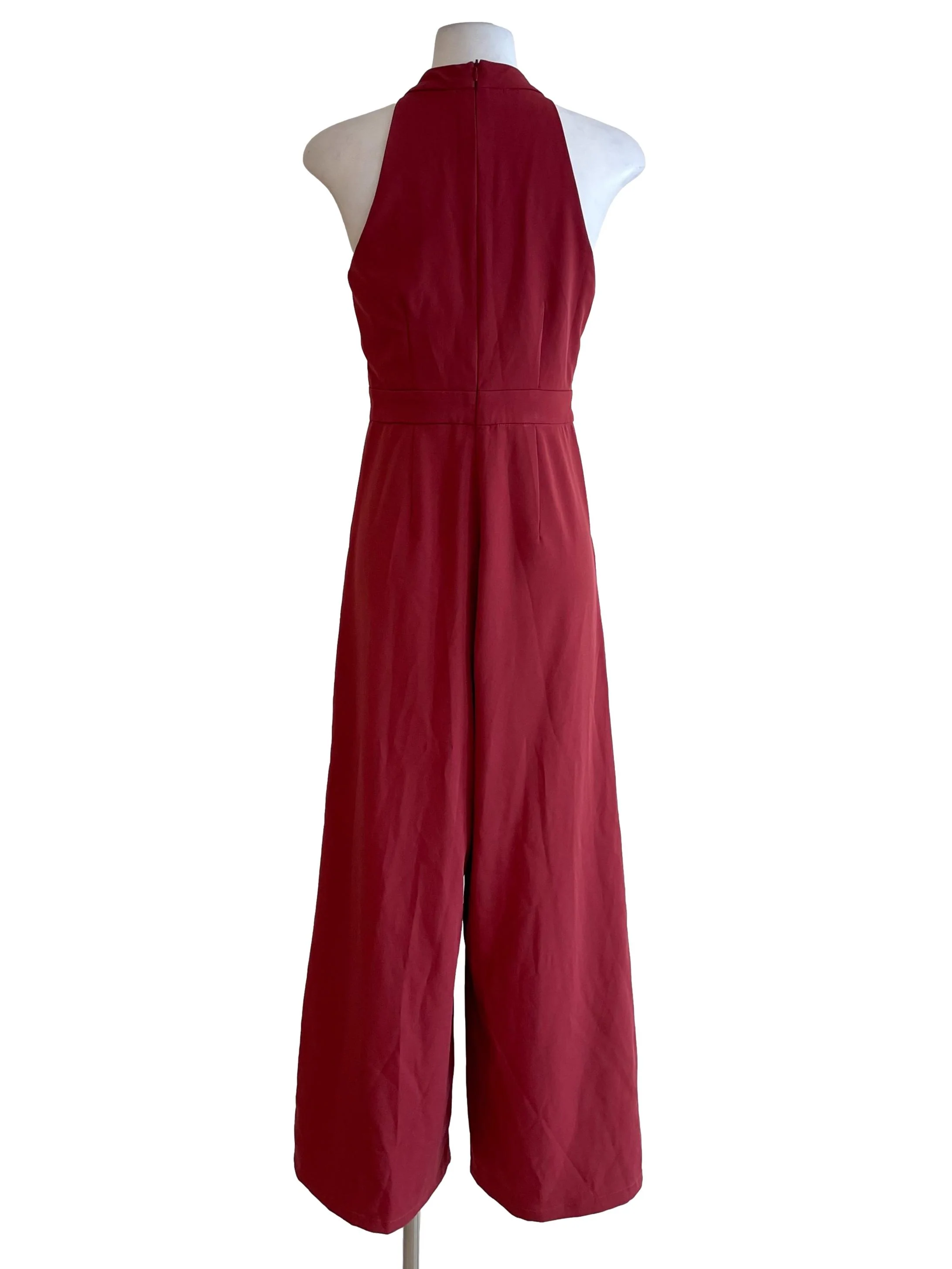 Red Halter Neck Jumpsuit - Image 2