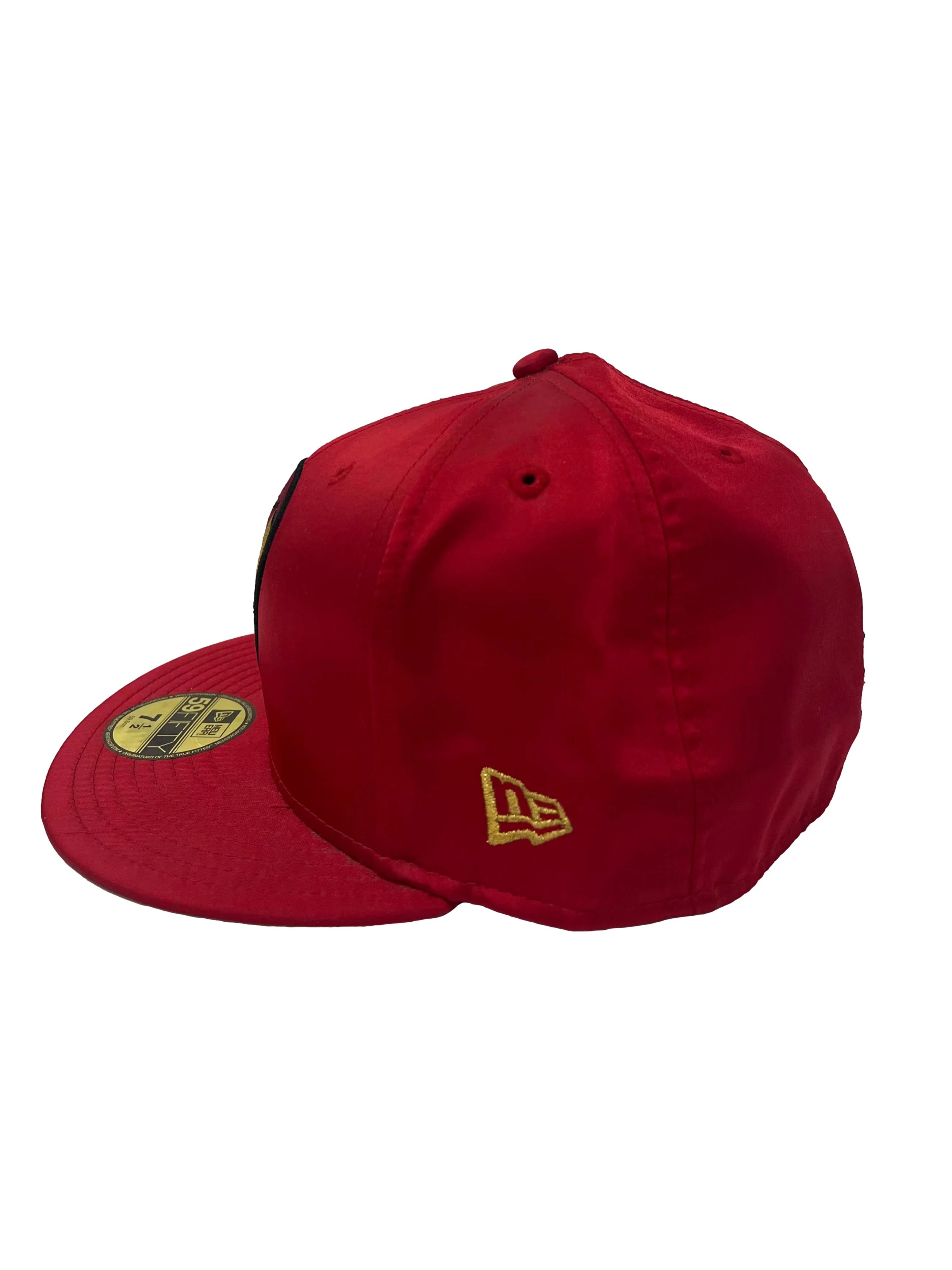 Red Iron Man Embroidery Snapback Cap - Image 4