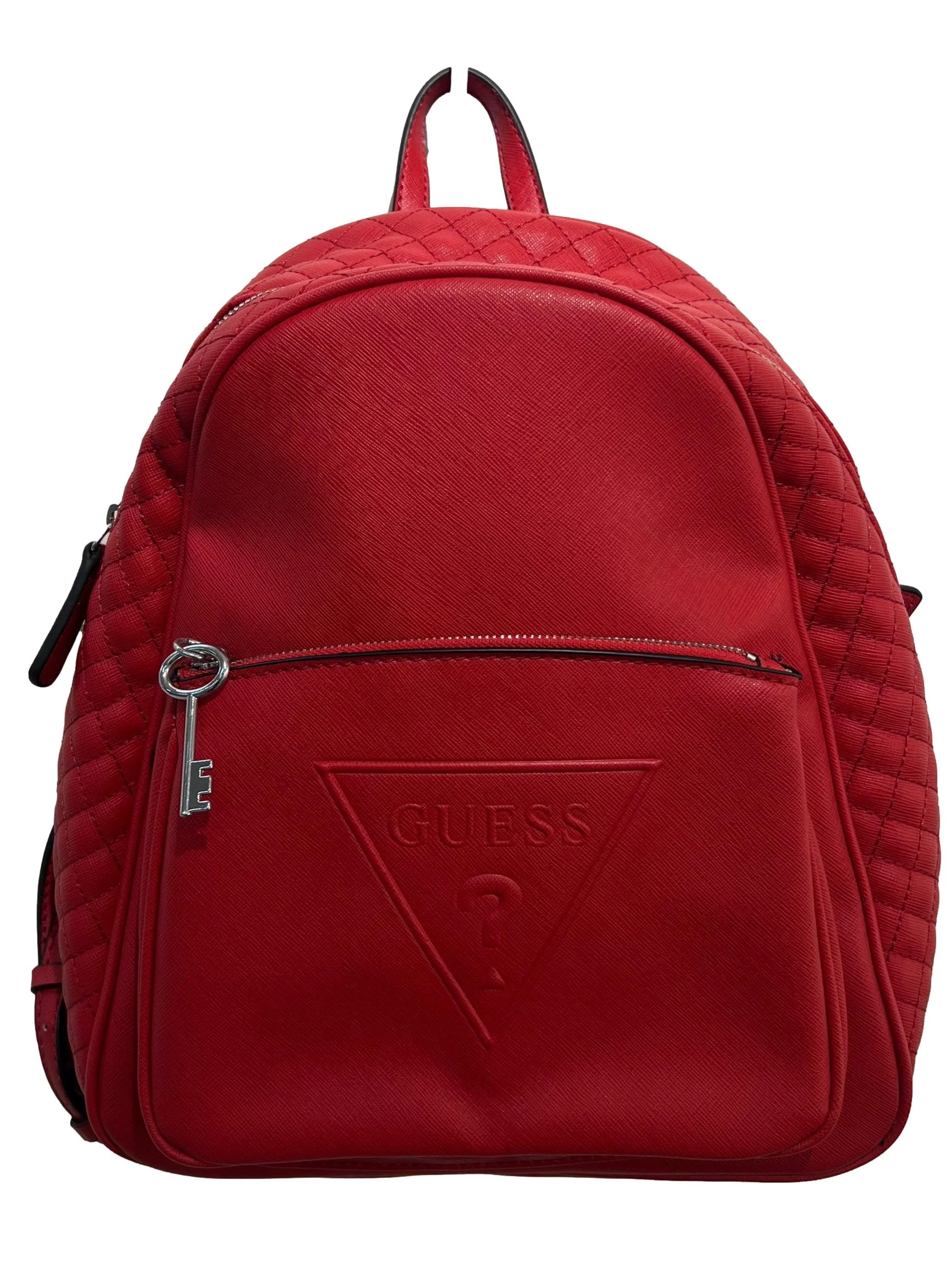 Red Leather Guess Backpack CSN