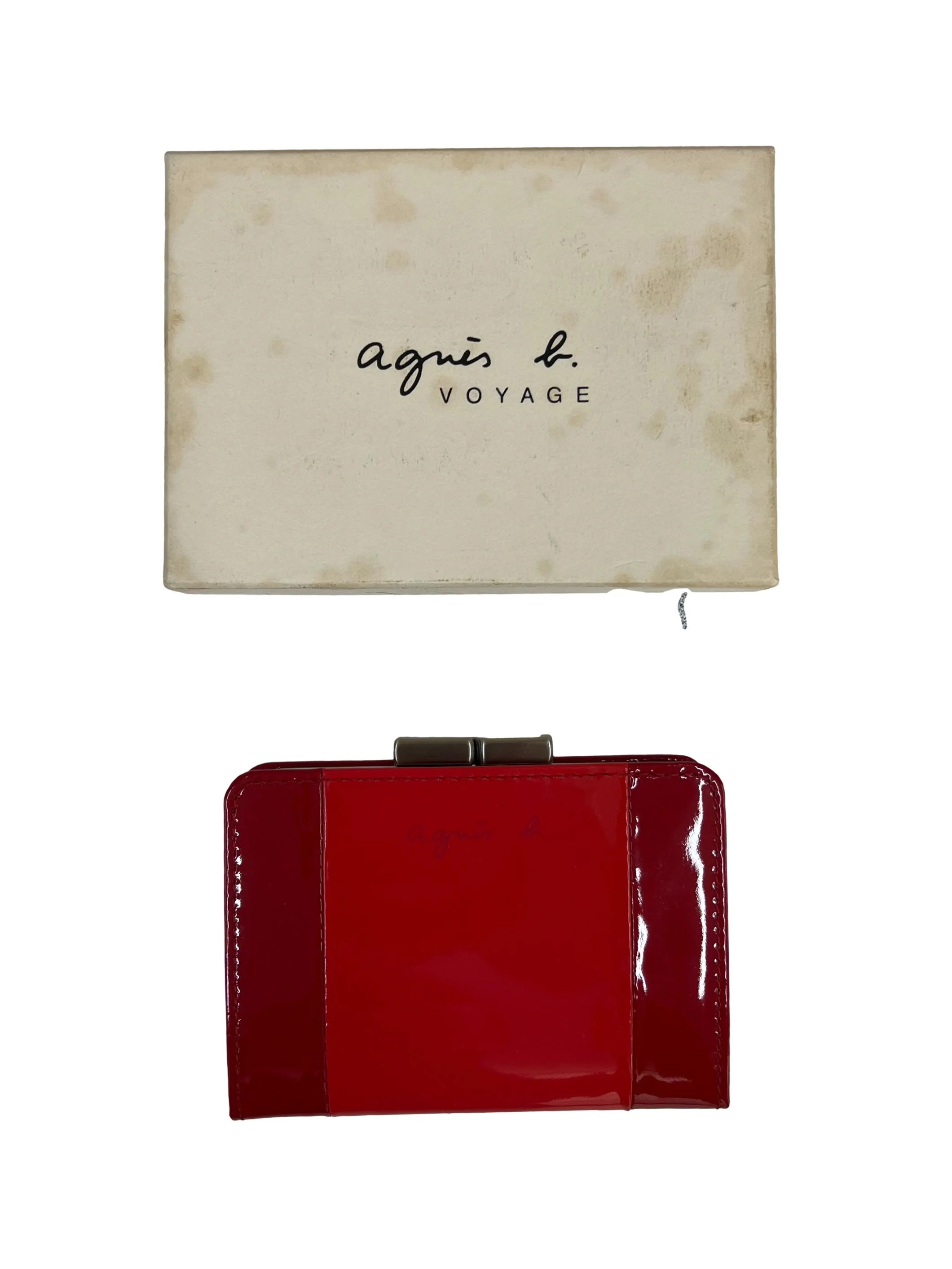 Red Orange Glossy Card Holder - Image 3