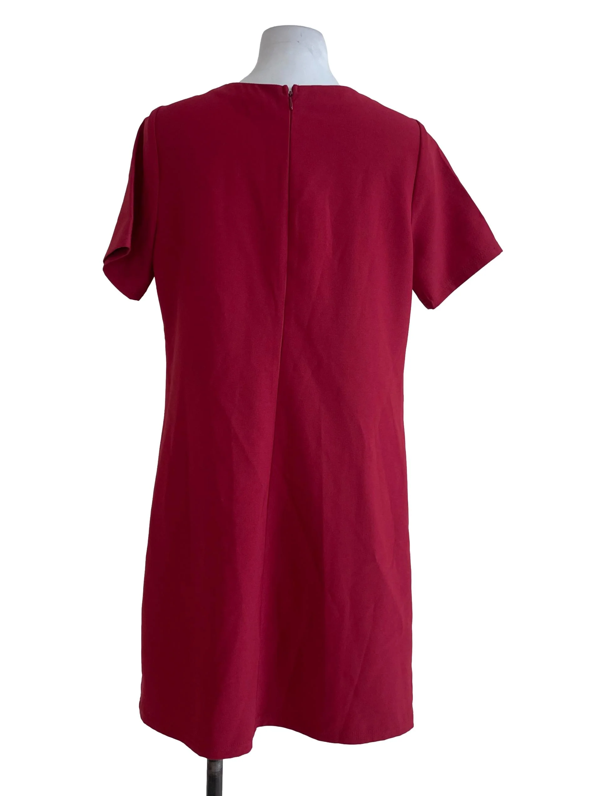 Red Tie Up Front Dress - Image 2