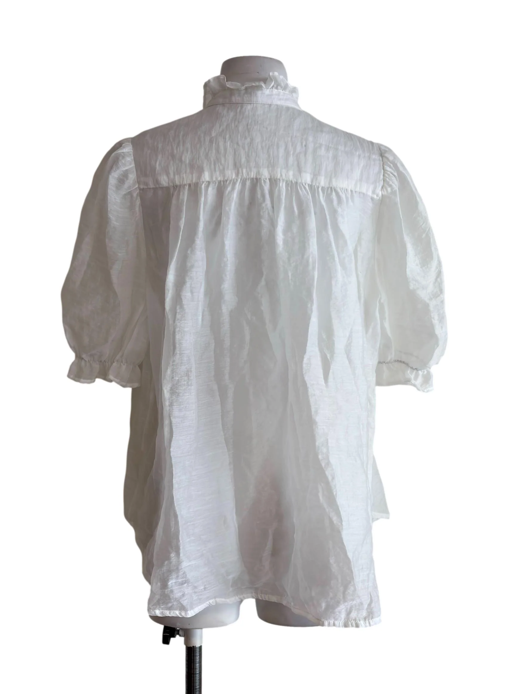 Rene Shirt In White Sheer - White CSN - Image 2