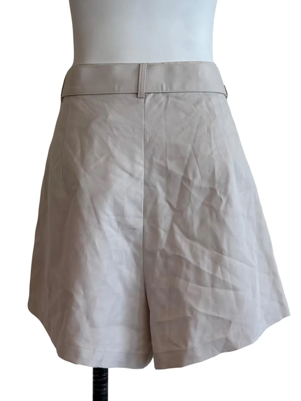 Rice White Belted Shorts - Image 2