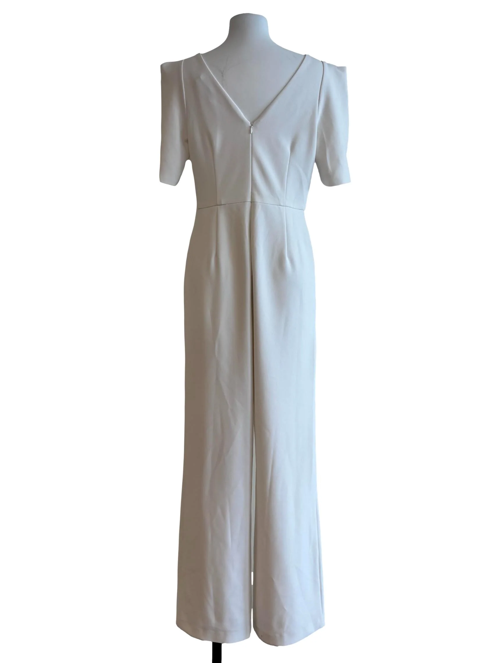 Rice White Short Sleeve Jumpsuit - Image 2