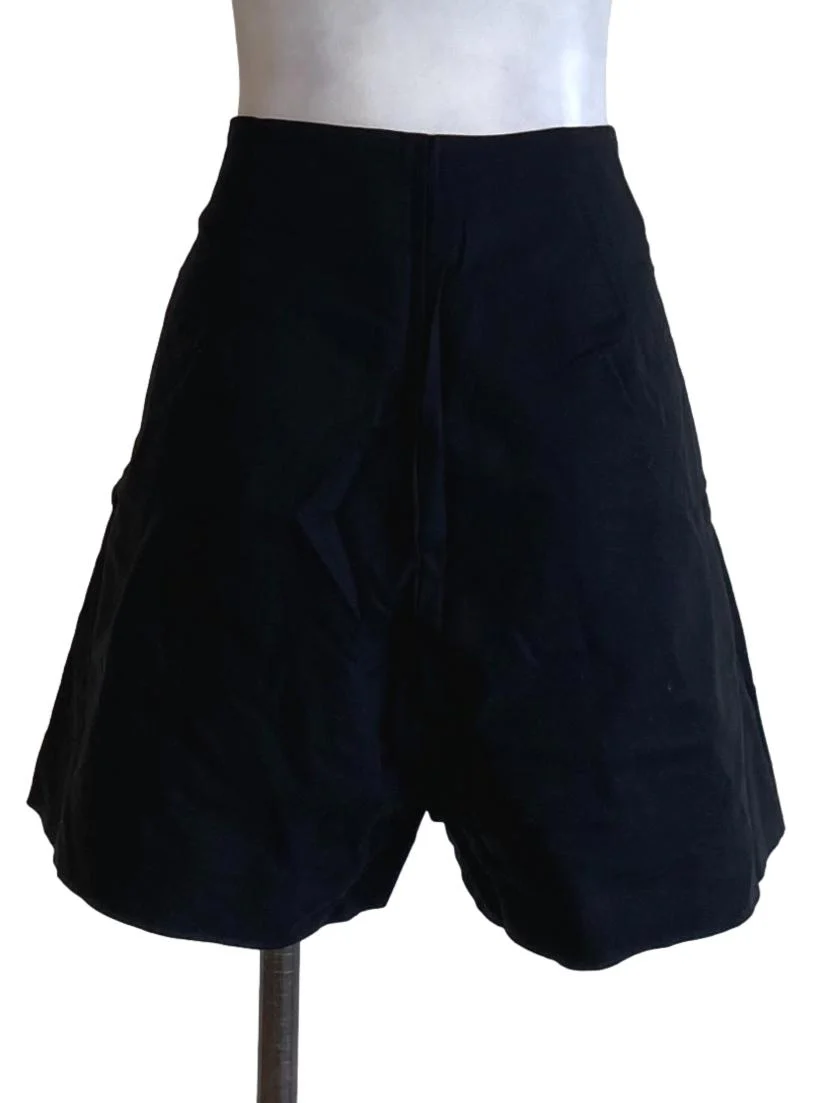 Rich Black Regular Wide Leg Baggy Shorts - Image 2