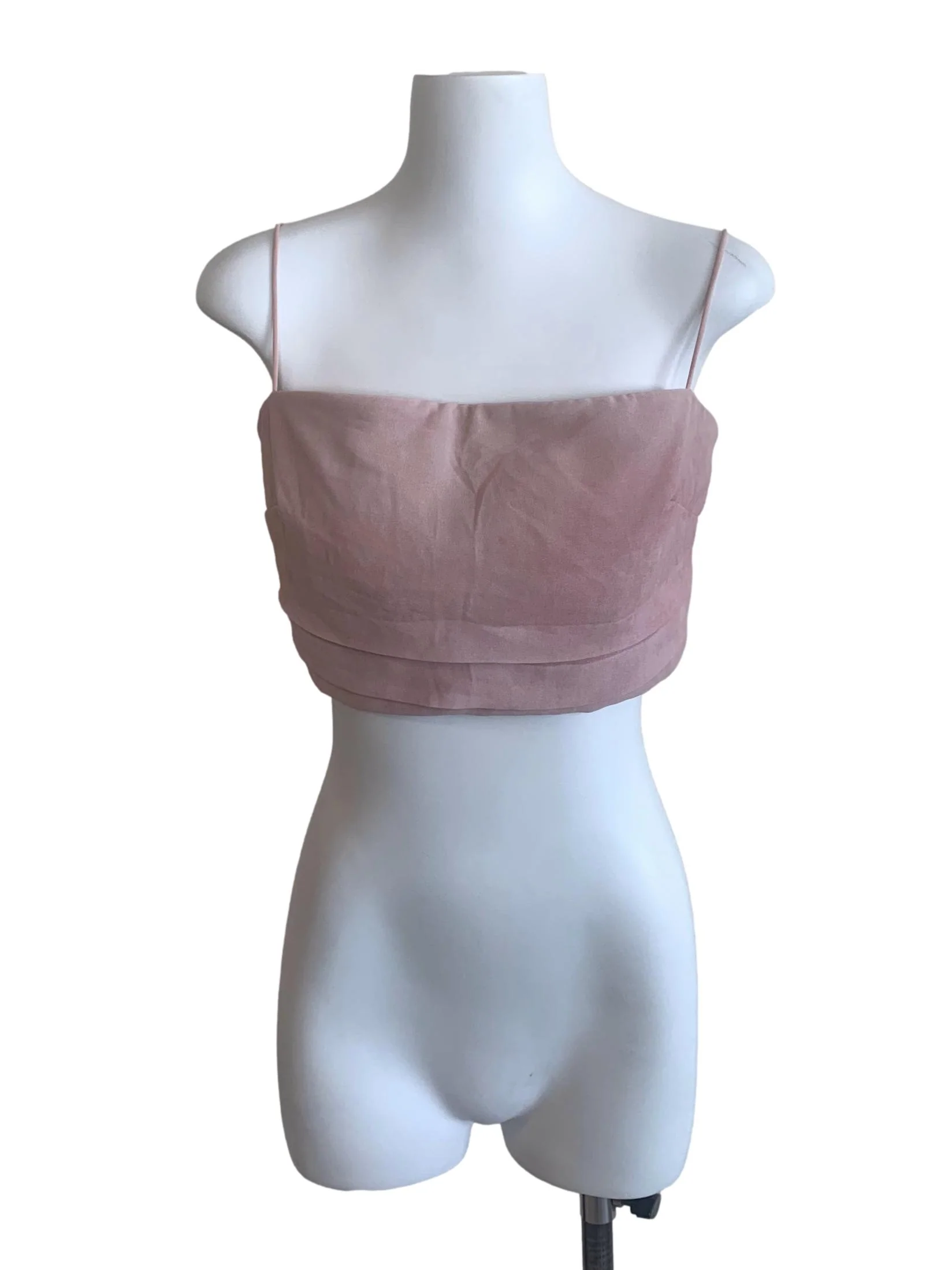 Rose Pink Spaghetti Strap Top