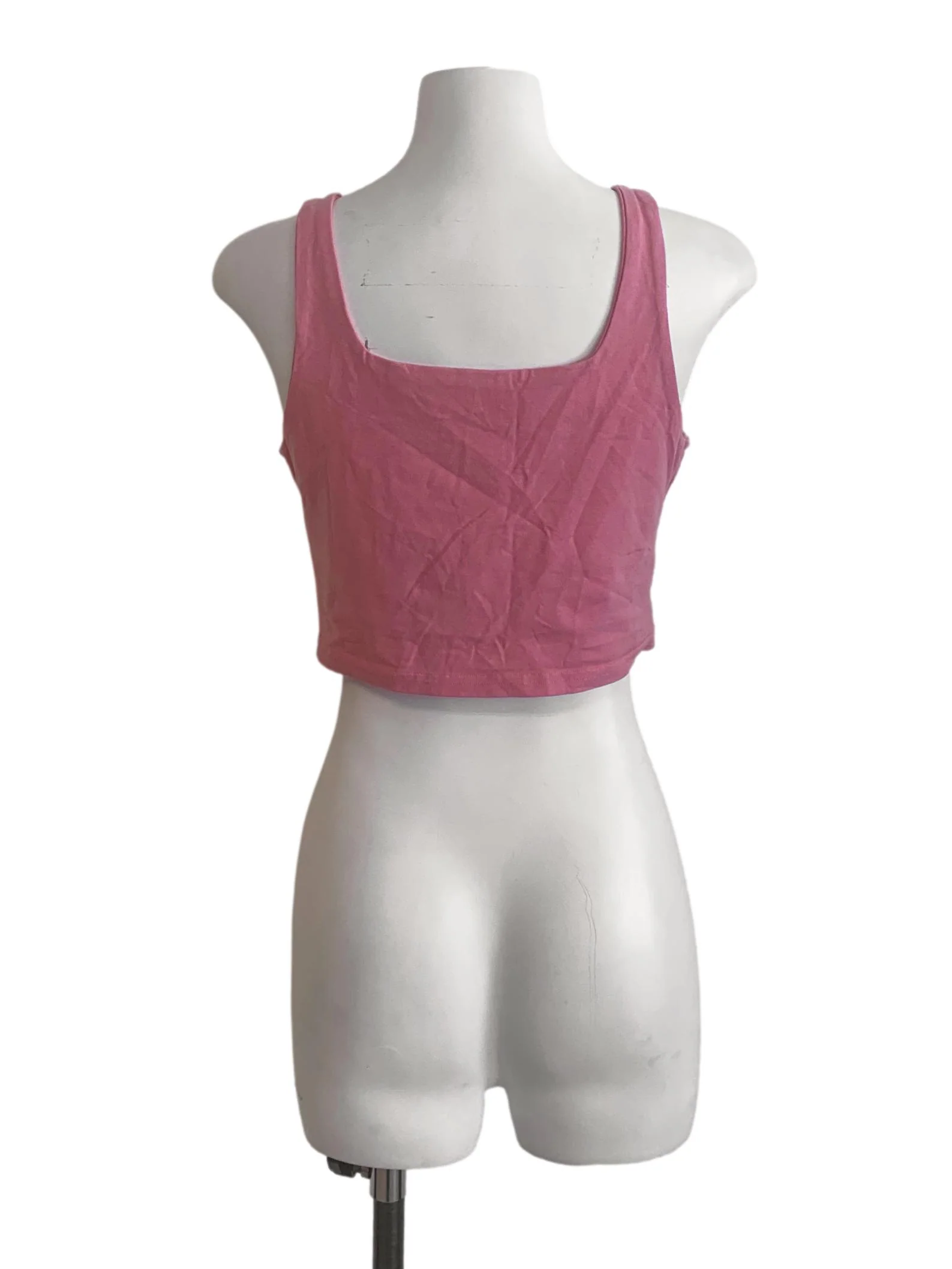 Rose Pink Square Neck Top TTR - Image 2