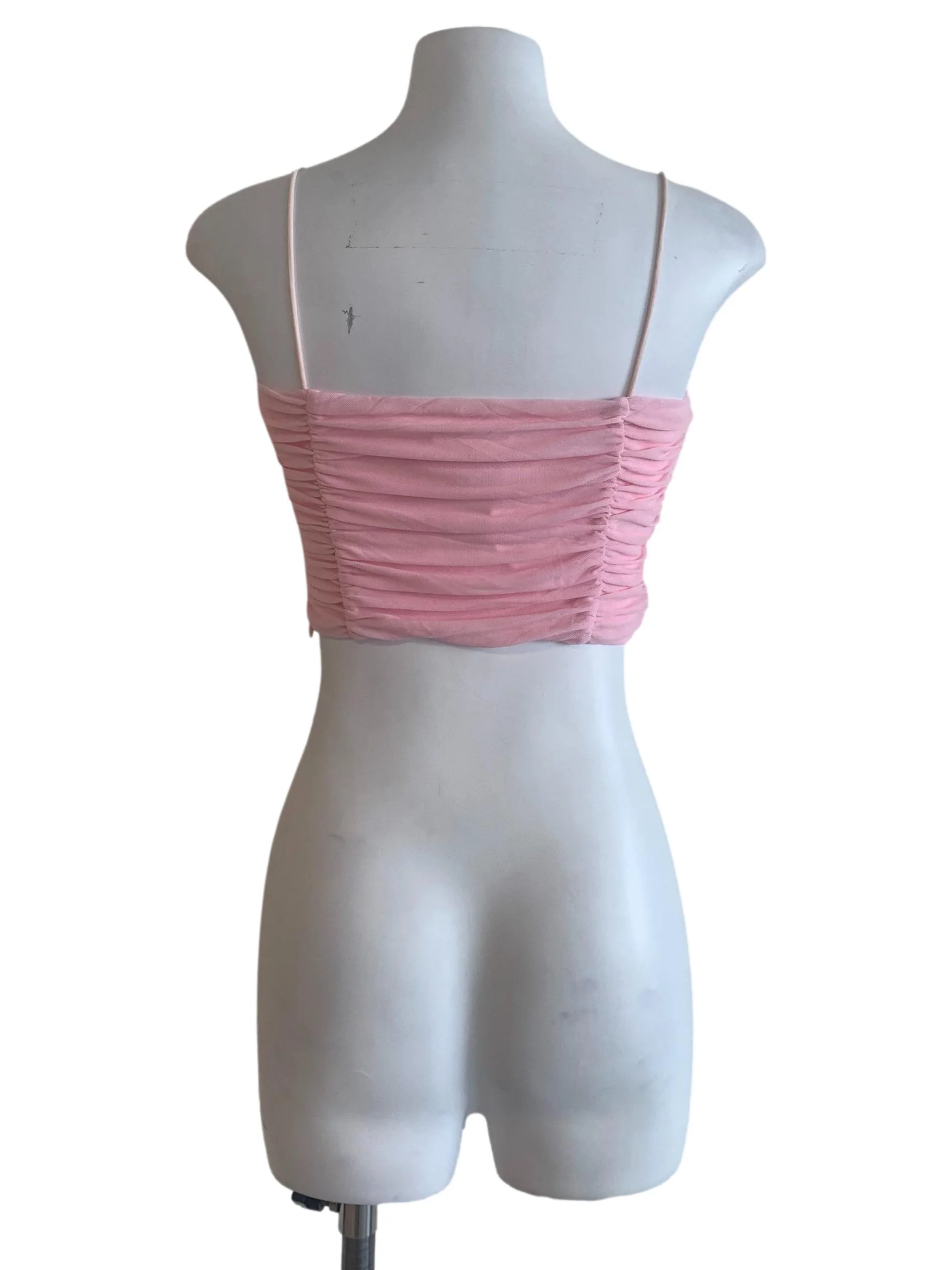 Rouge Pink Sweetheart Neck Top - Image 2