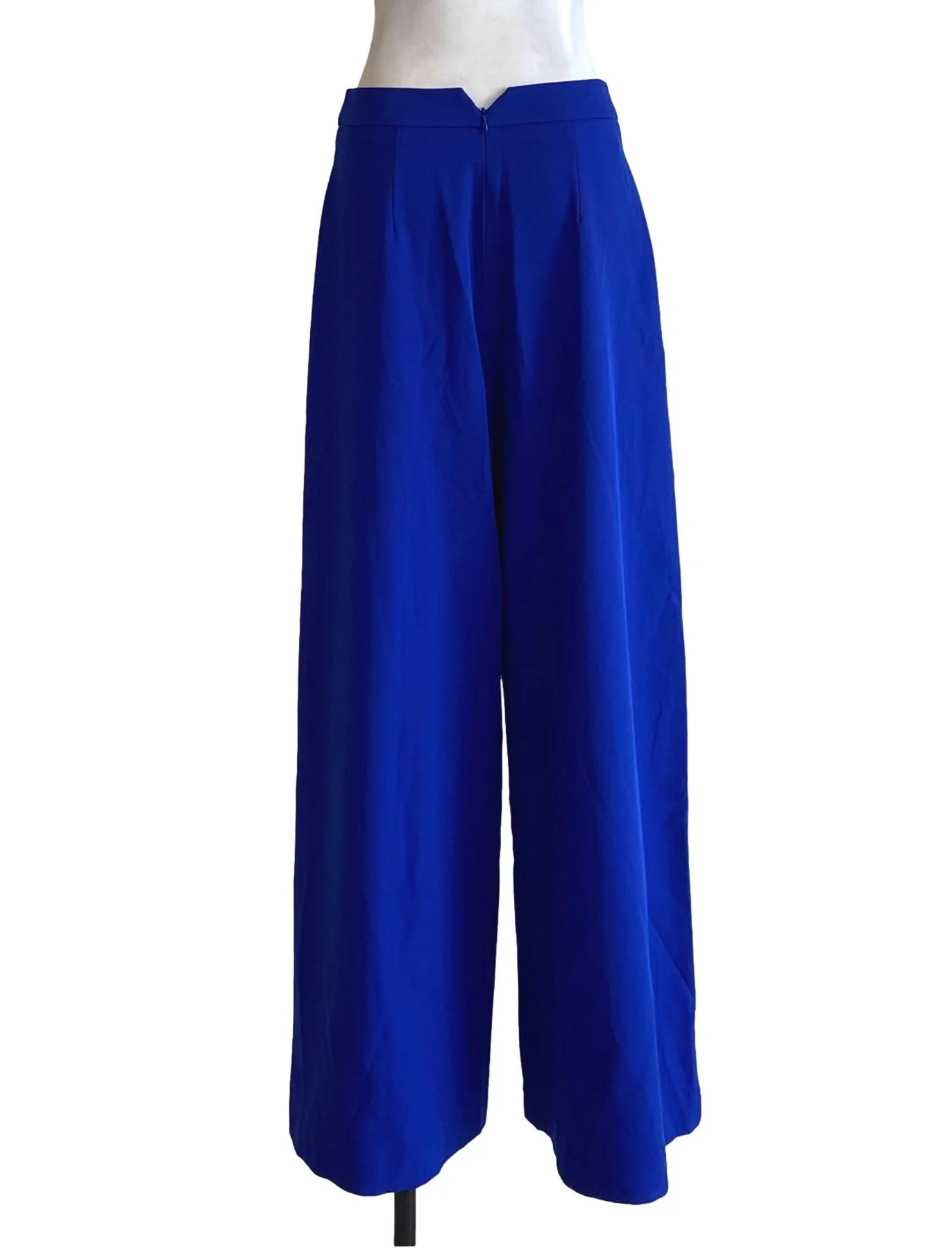 Royal Blue High Waisted Loose Flowy Pants - Image 2