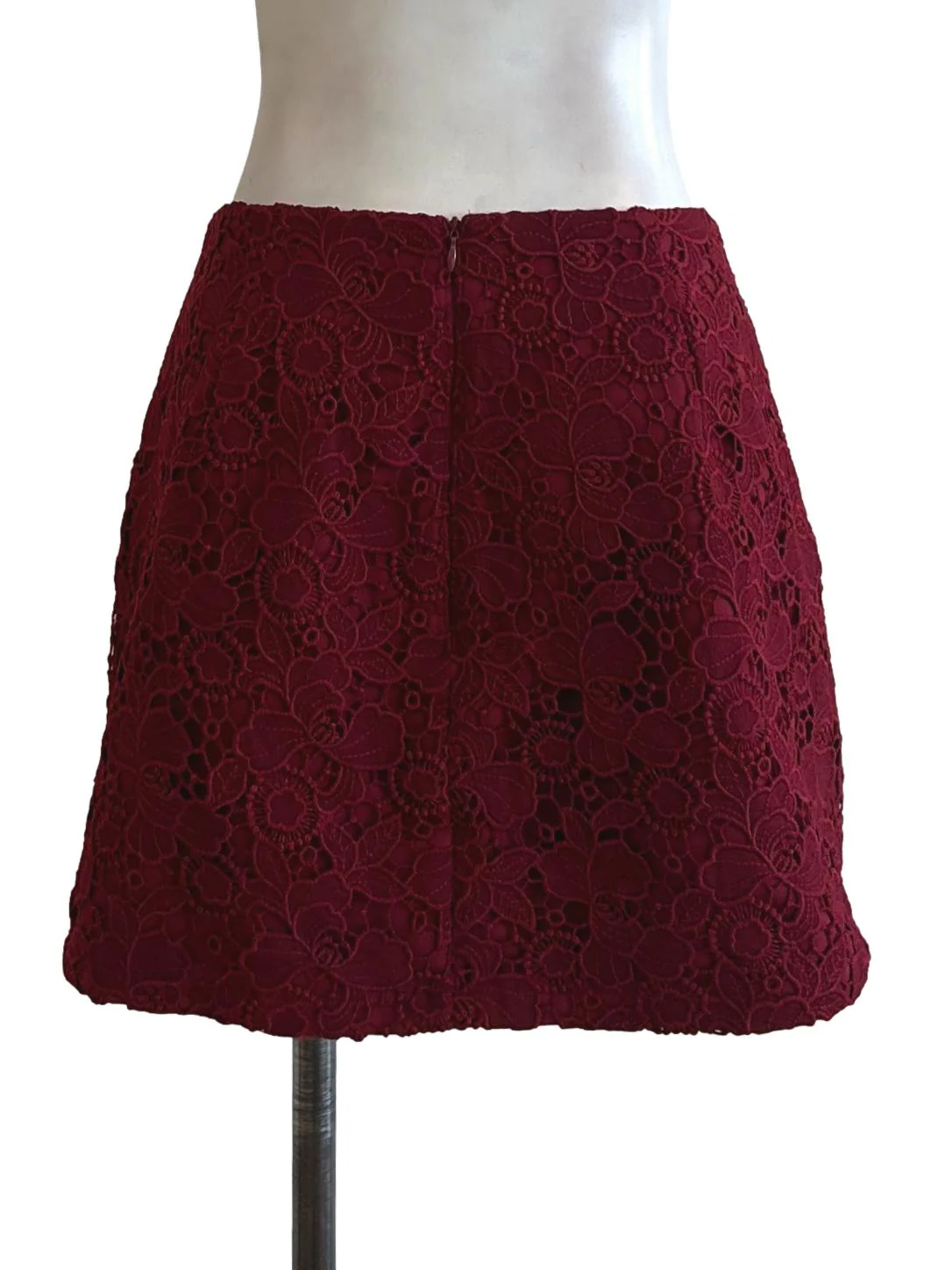 Ruby Red Embroidered Skirt - Image 2