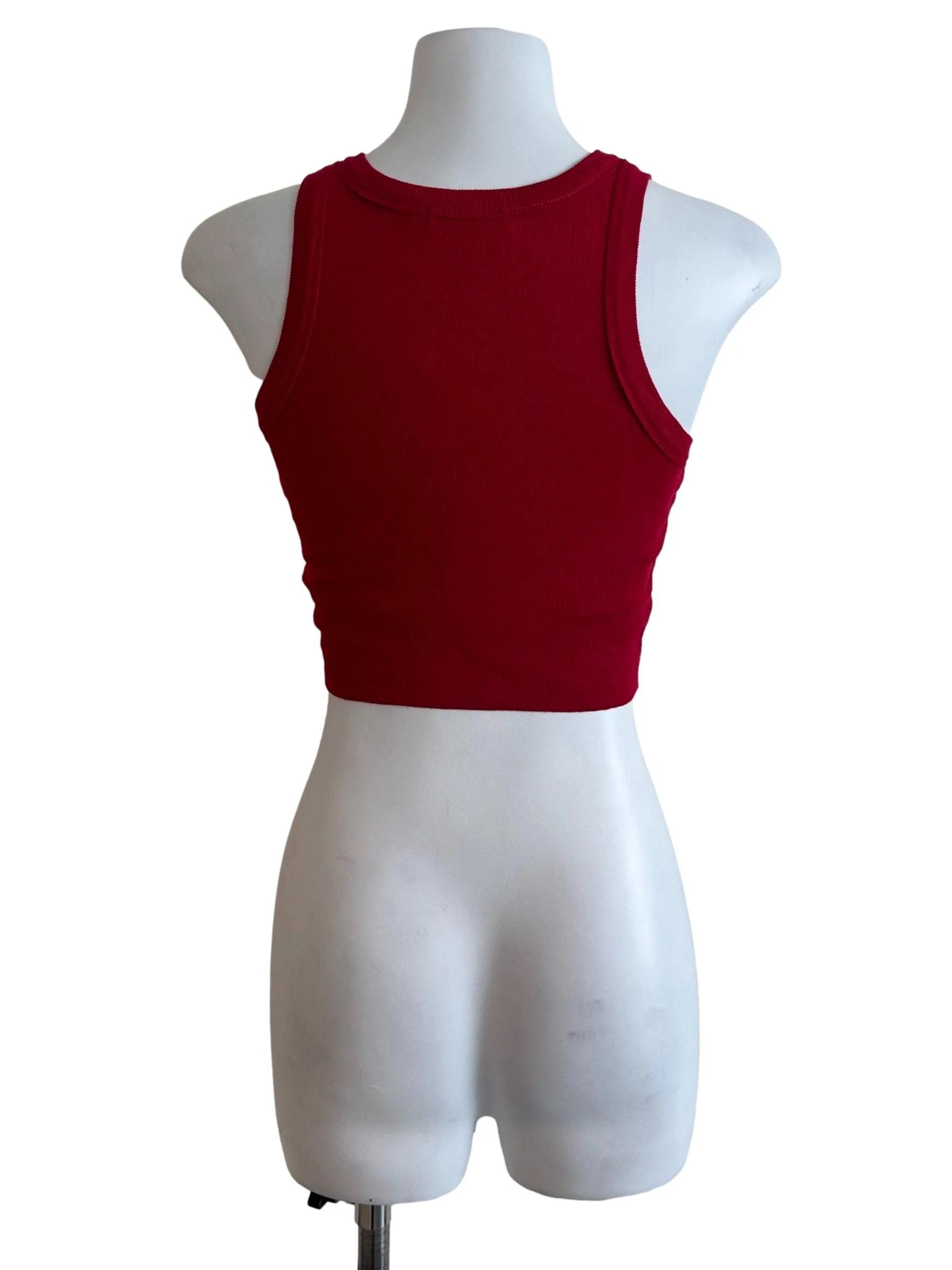 Ruby Red Knit Tank Top - Image 2