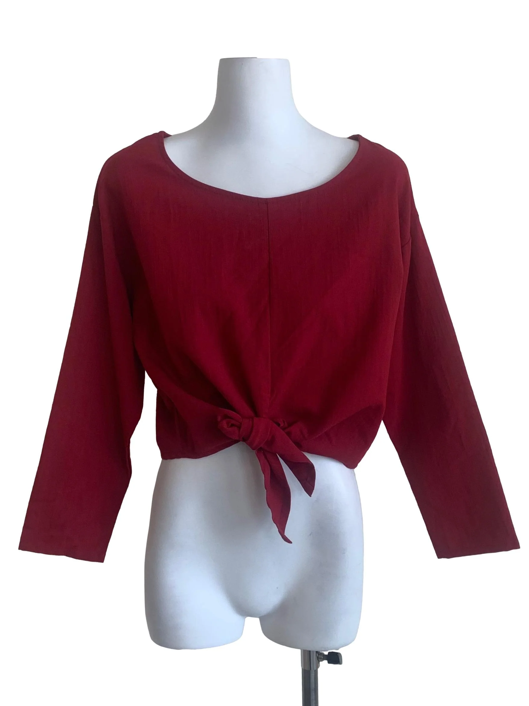 Ruby Red Long Sleeves Top