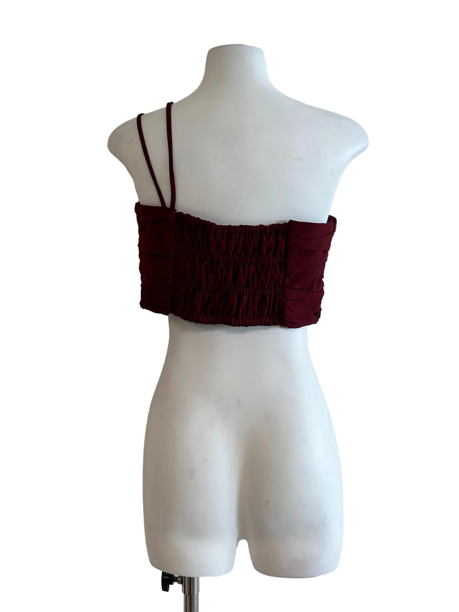 Ruby Red Pleated Cami Top - Image 2