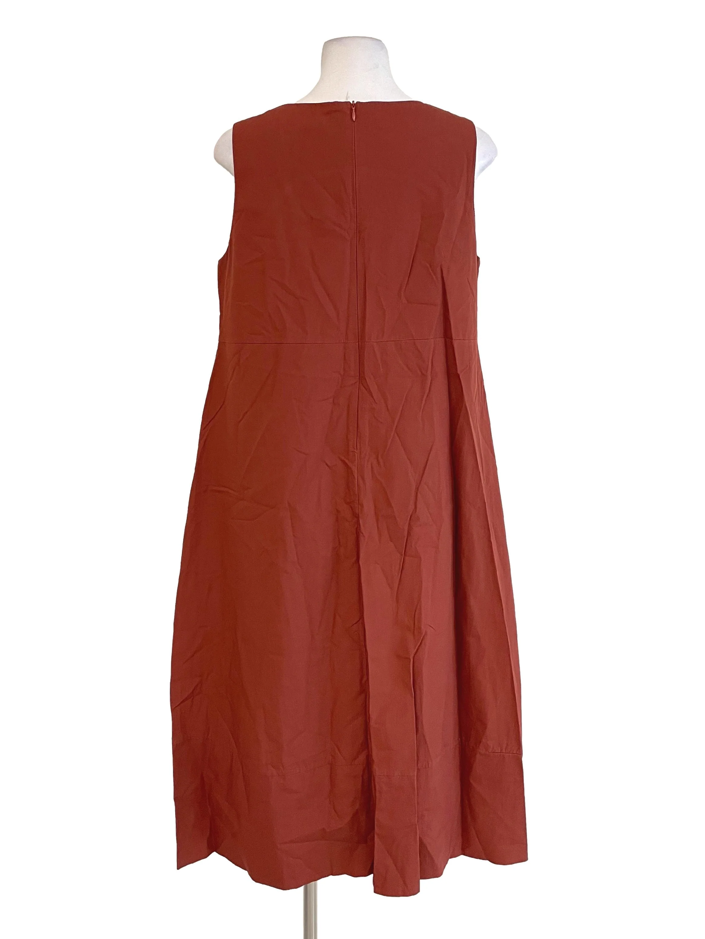 Rust Long Shift Dress TEM - Image 2