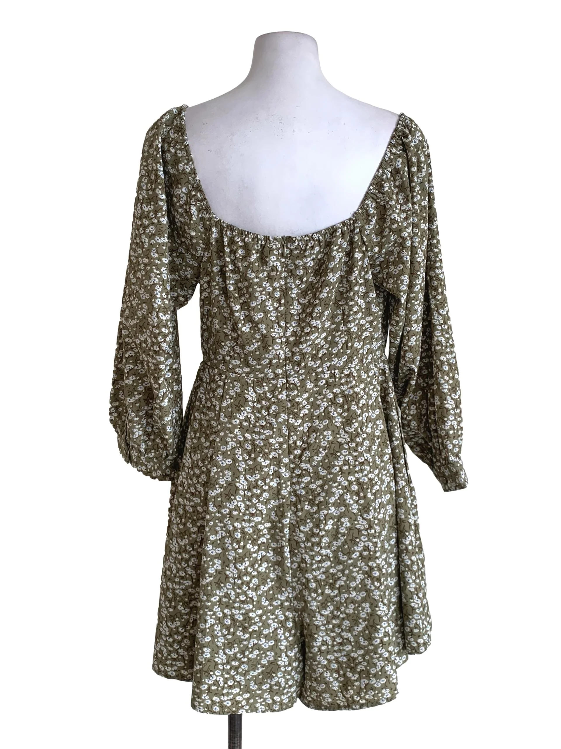 Sage Green Floral Romper - Image 2