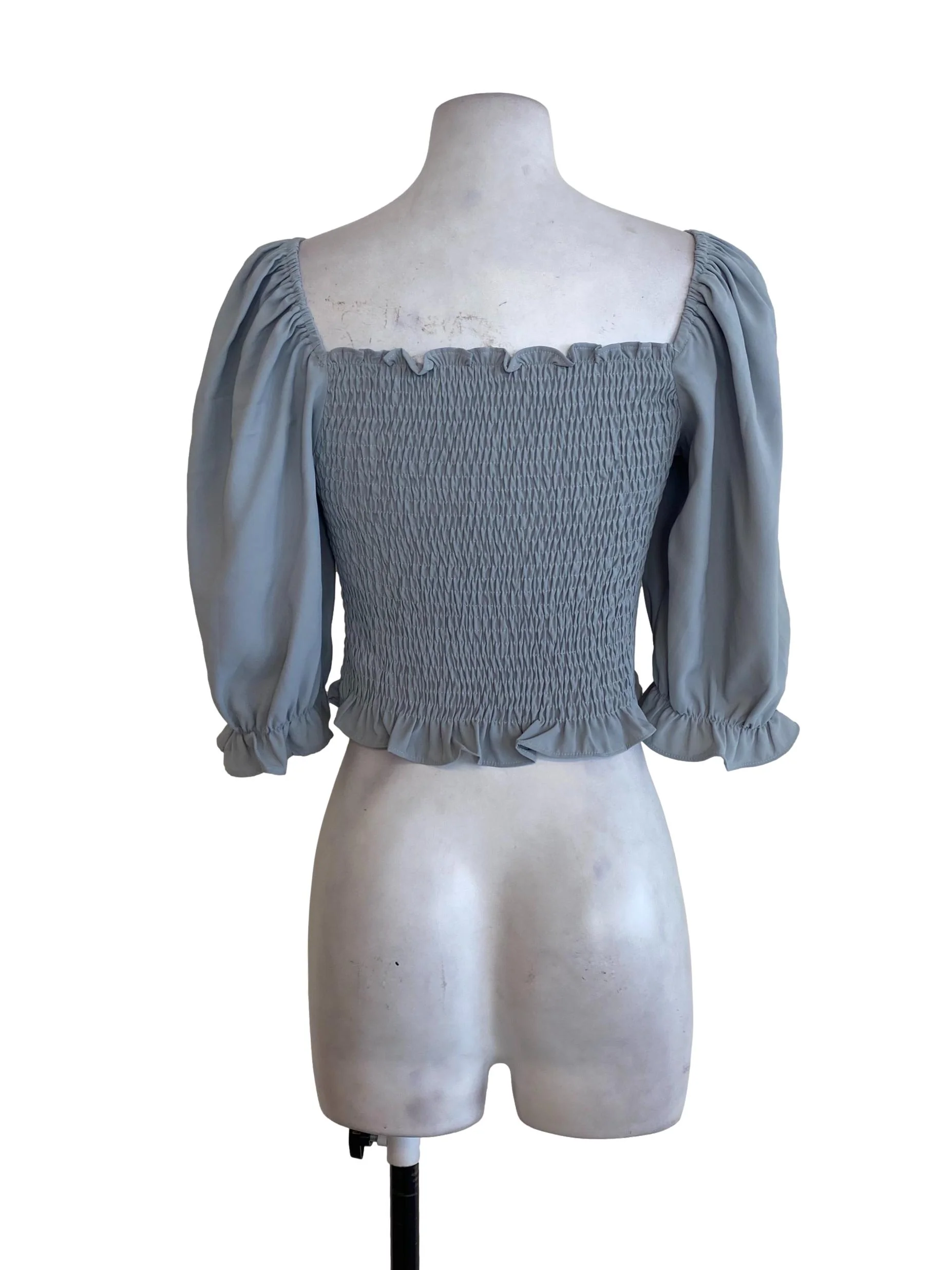 Sage Green Pleated Top - Image 2