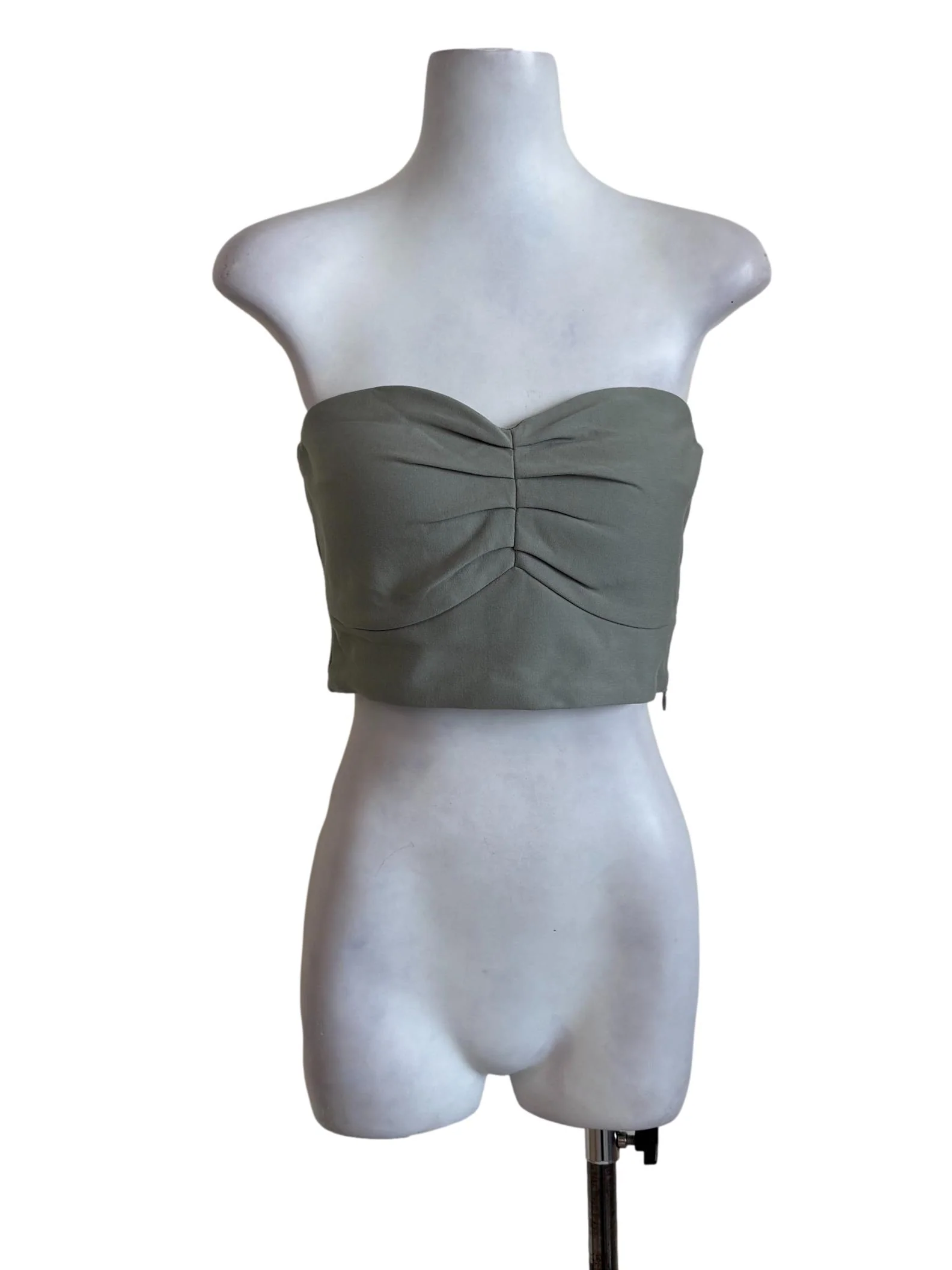 Sage Green Sweetheart Tube Top