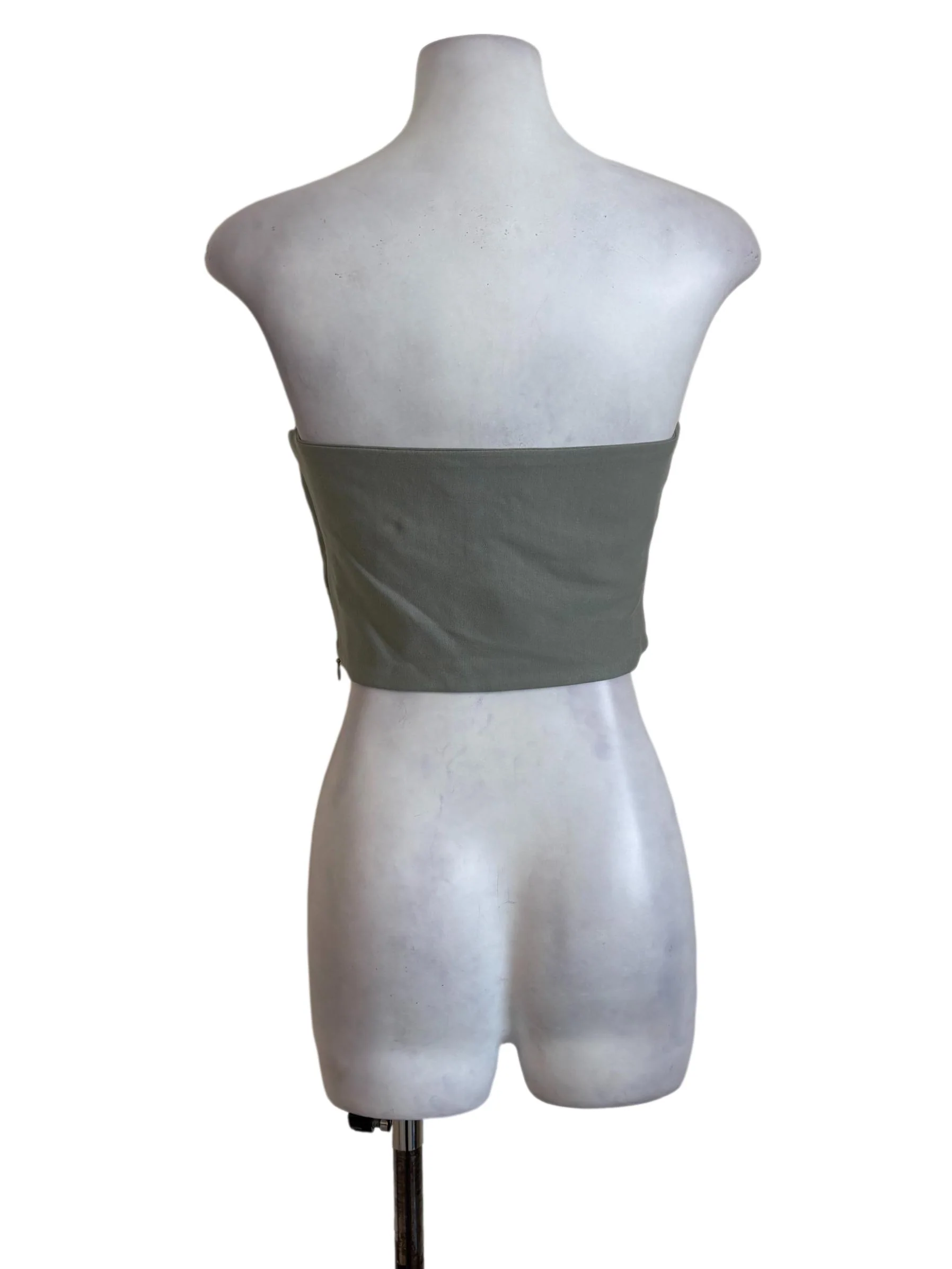 Sage Green Sweetheart Tube Top - Image 2