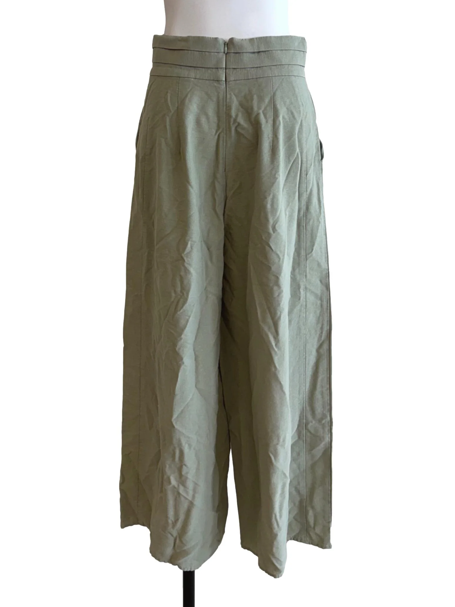 Sage Green Wide Pants - Image 2