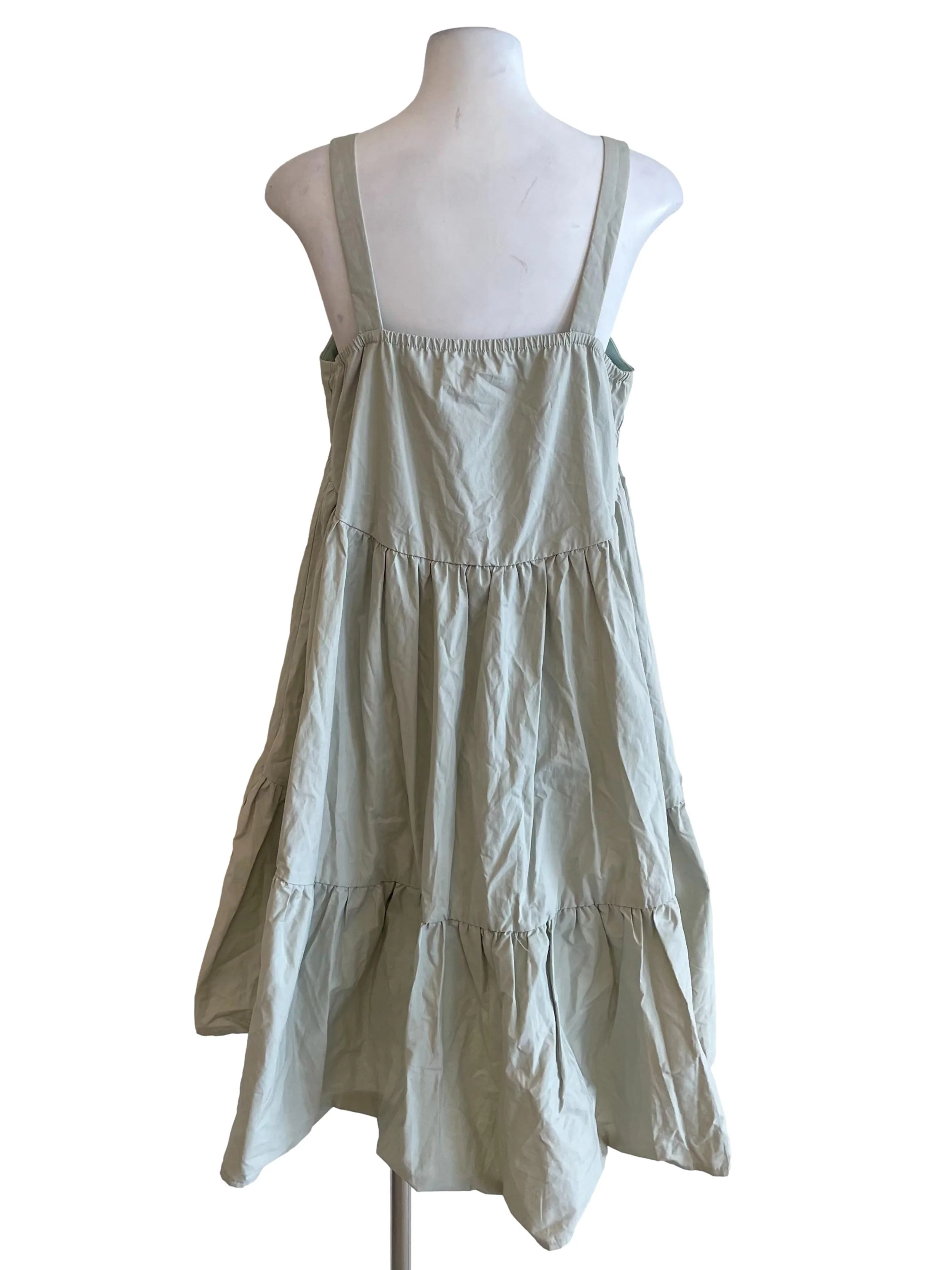 Sage Tiered Tent Dress - Image 2