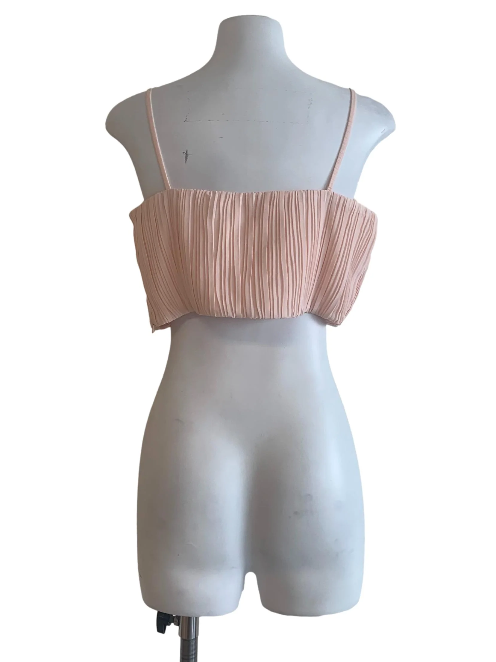 Salmon Pink Spaghetti Strap Top - Image 2