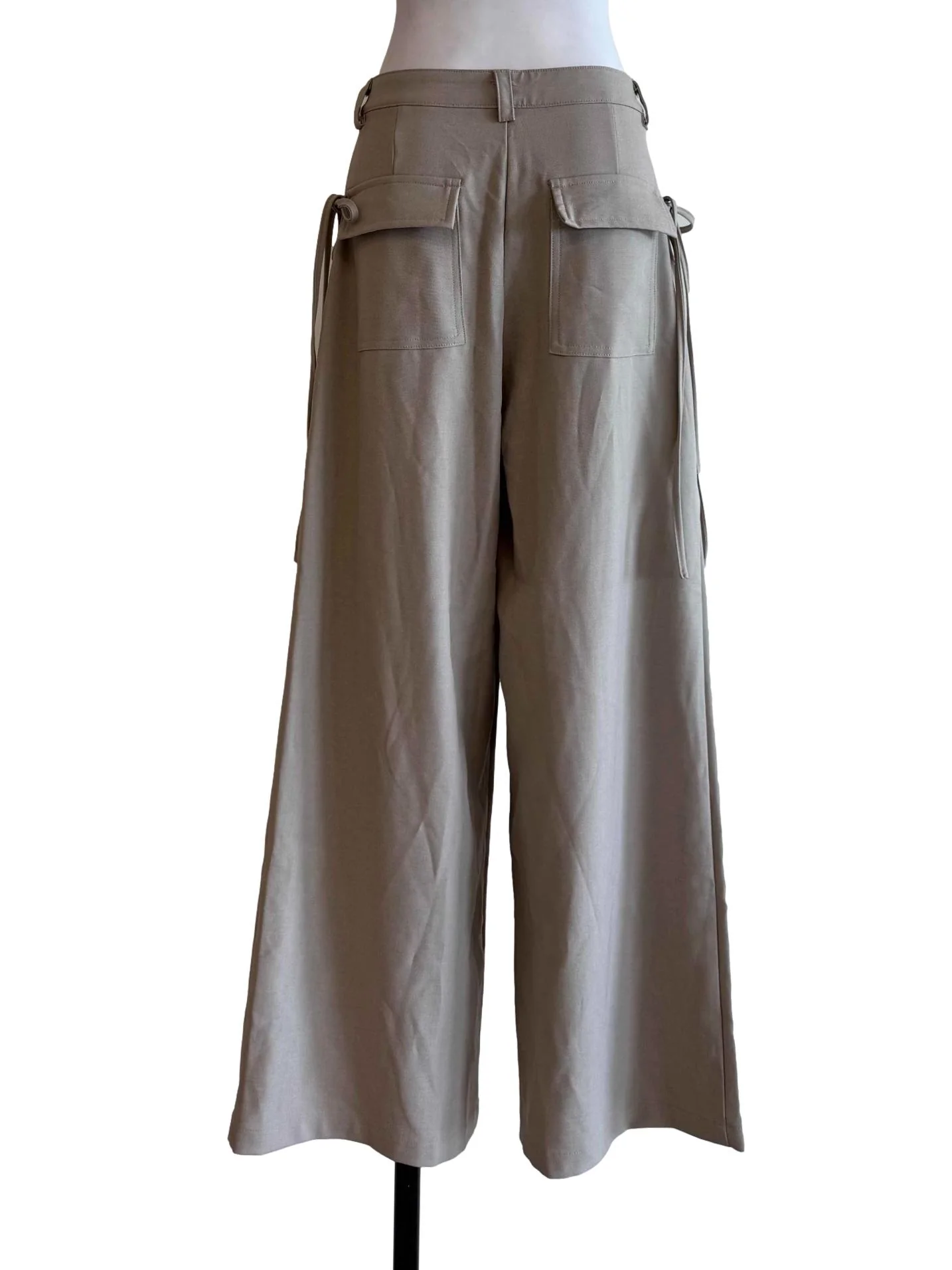 Sand Beige Palazzo Pants - Image 2