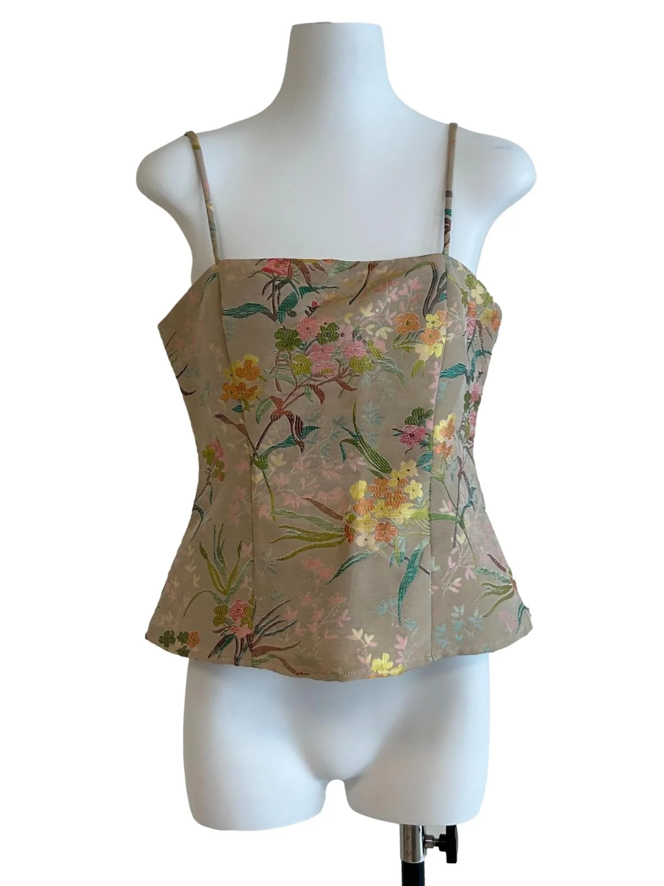 Sand Brown Floral Top