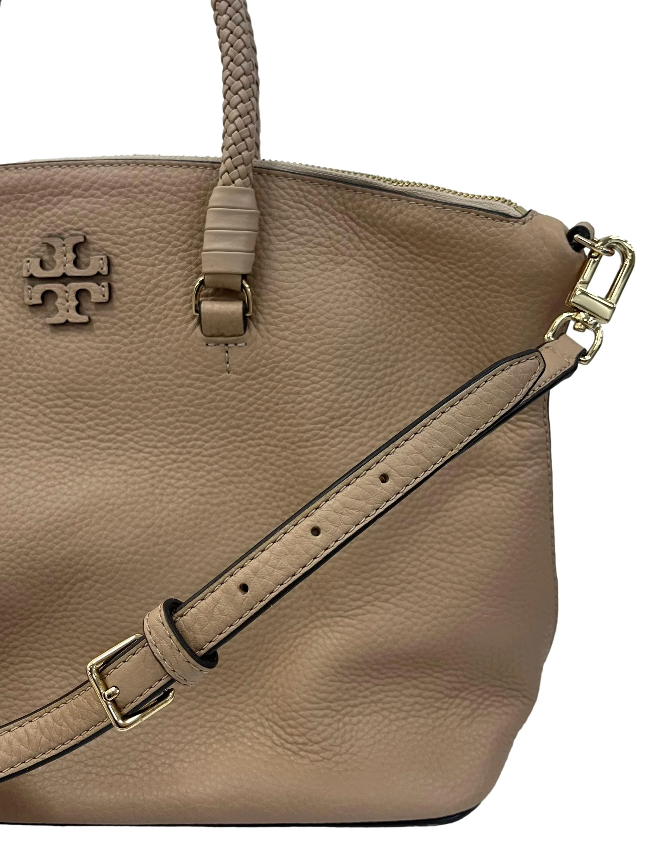 Sand Leather Taylor Satchel Handbag With Detachable Straps CSN - Image 6