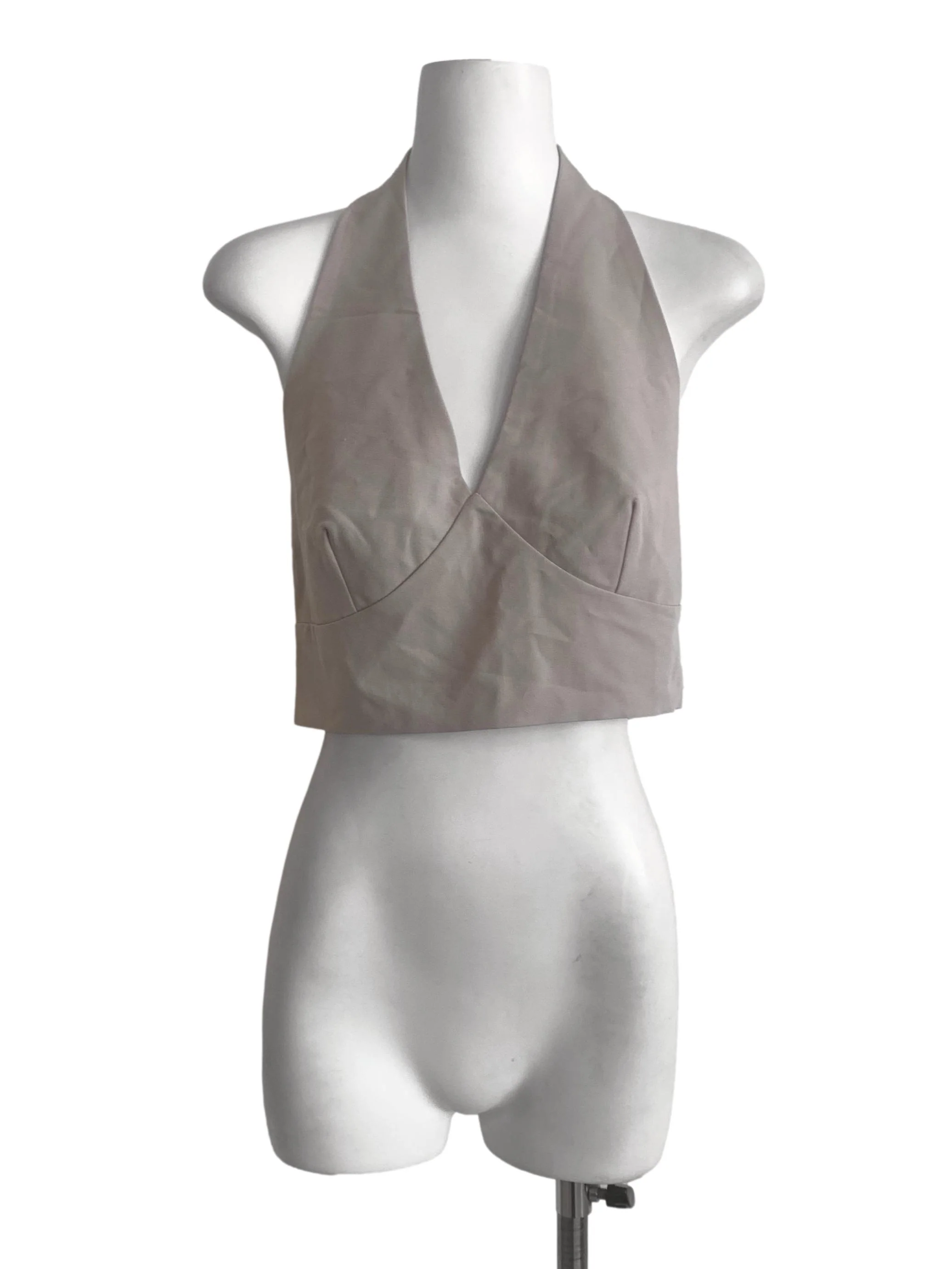 Sandcastle Beige Crop Top
